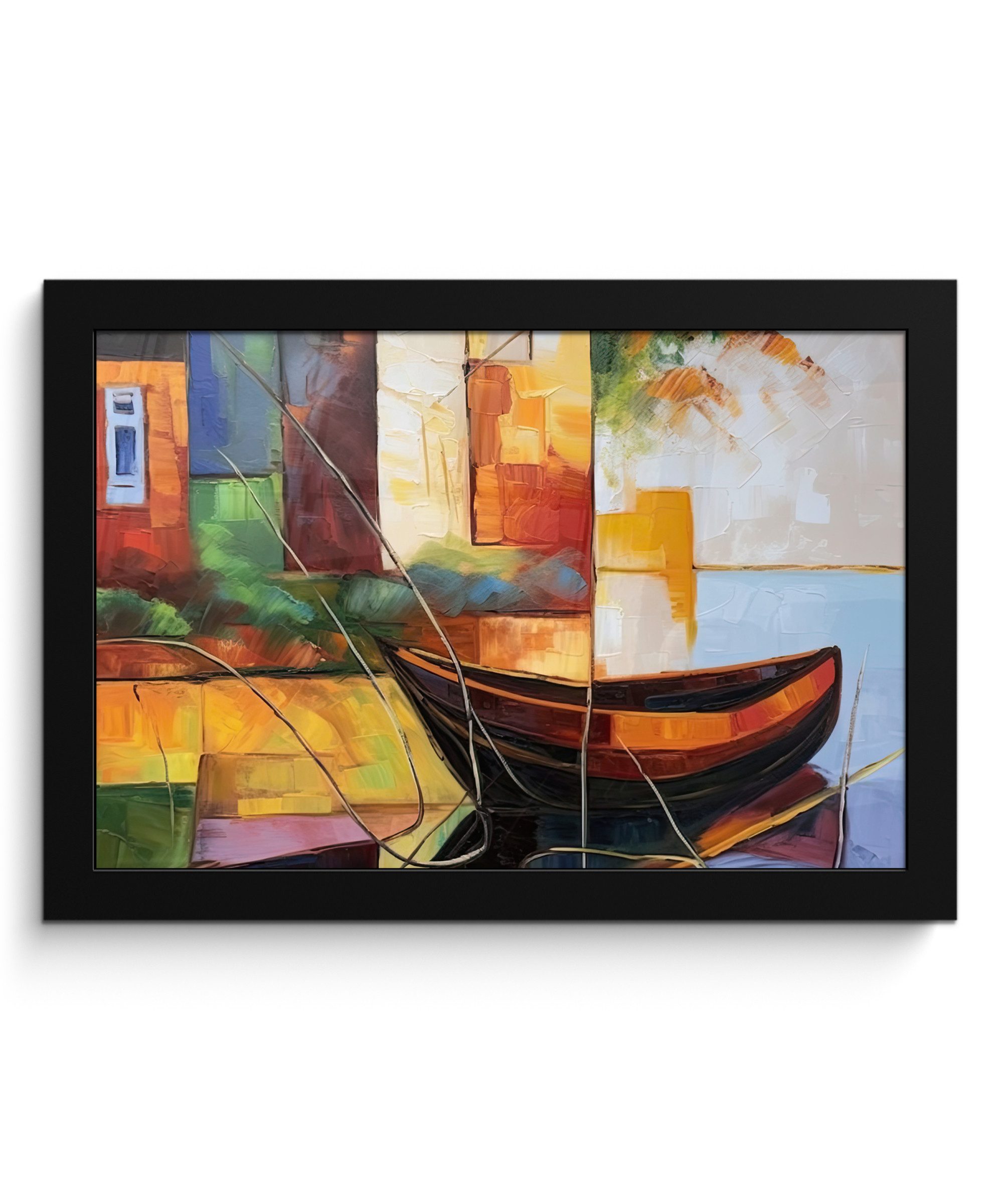 Poster Abstrakt - Kunst - Boot - Farben