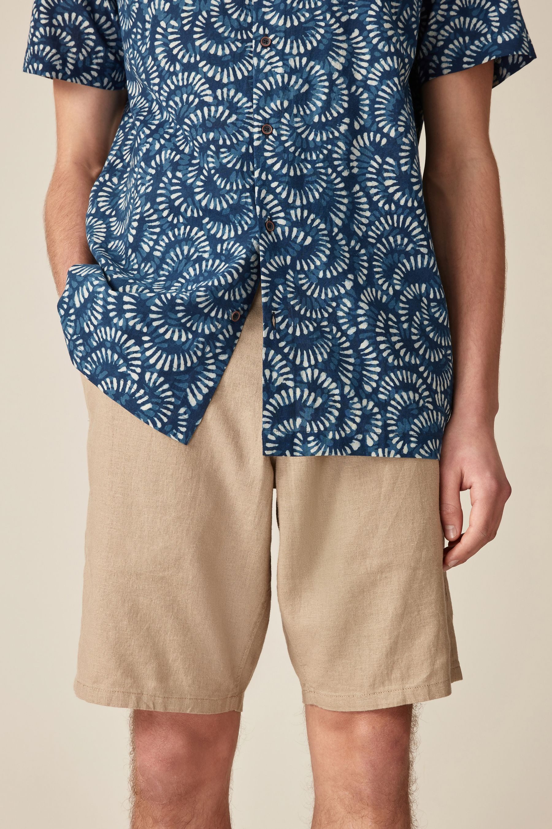 Next Chinoshorts Shorts aus Leinen und günstig online kaufen