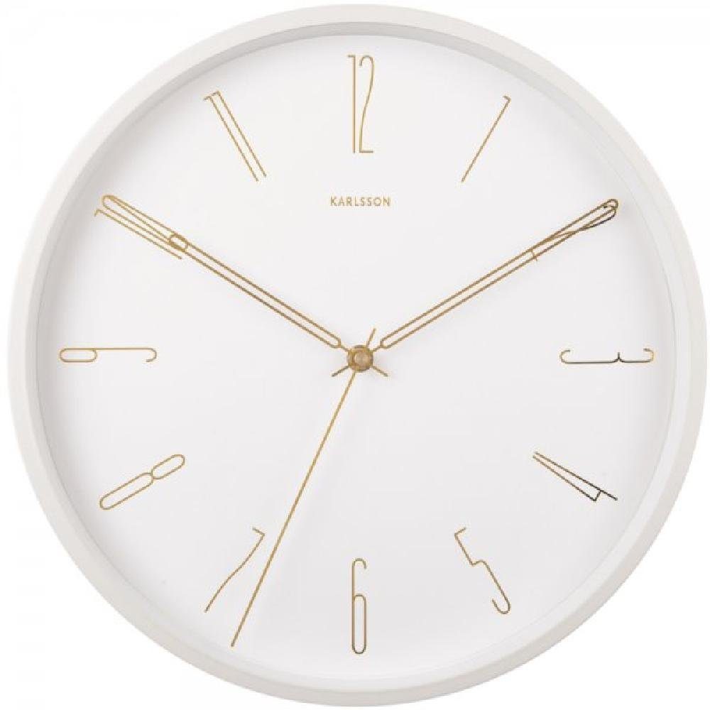 Karlsson Uhr Wanduhr Belle Numbers Metal White