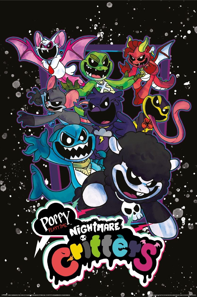 Poster Poppy Playtime - Nightmare Critters - Poster 61x91,5 cm
