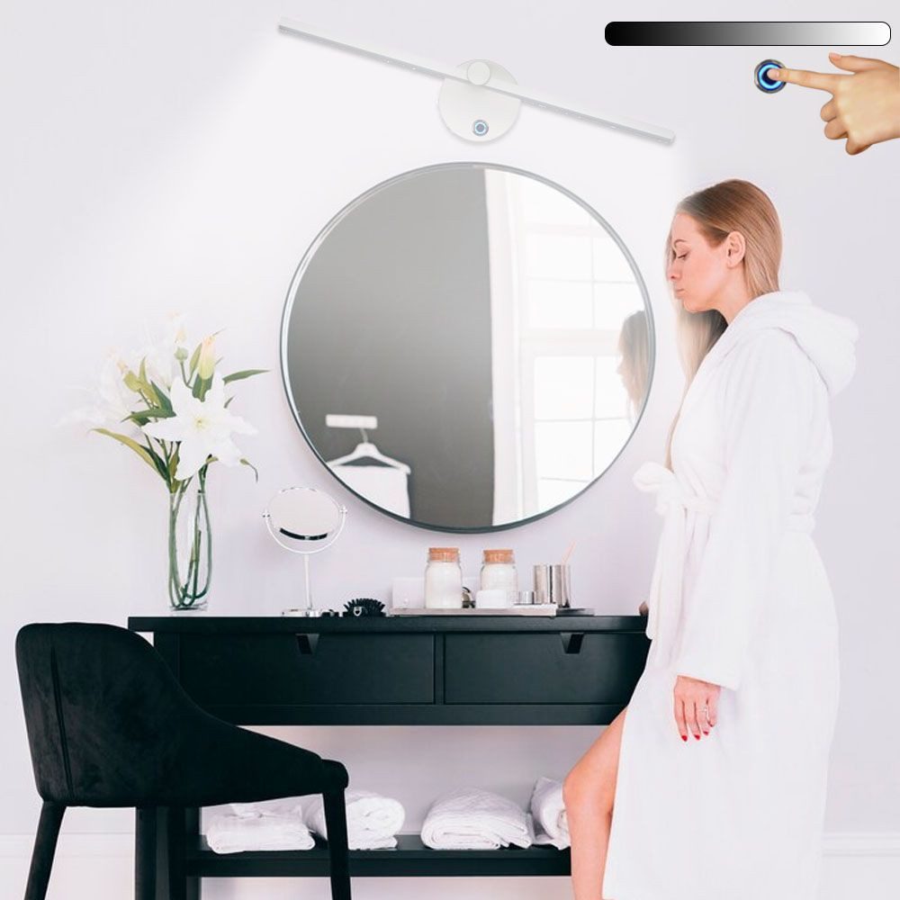 QUBEBU LED Wandleuchte Innen Wandlampe Wandbeleuchtung Wohnzimmer Badezimmer Schlafzimmer, LED fest integriert, 350° Einstellbar Badlampe Flur Schlafzimmer, Schrank-Beleuchtung, LED Wandlampe Innen für Schlafzimmer, Arbeitszimmer, Flur