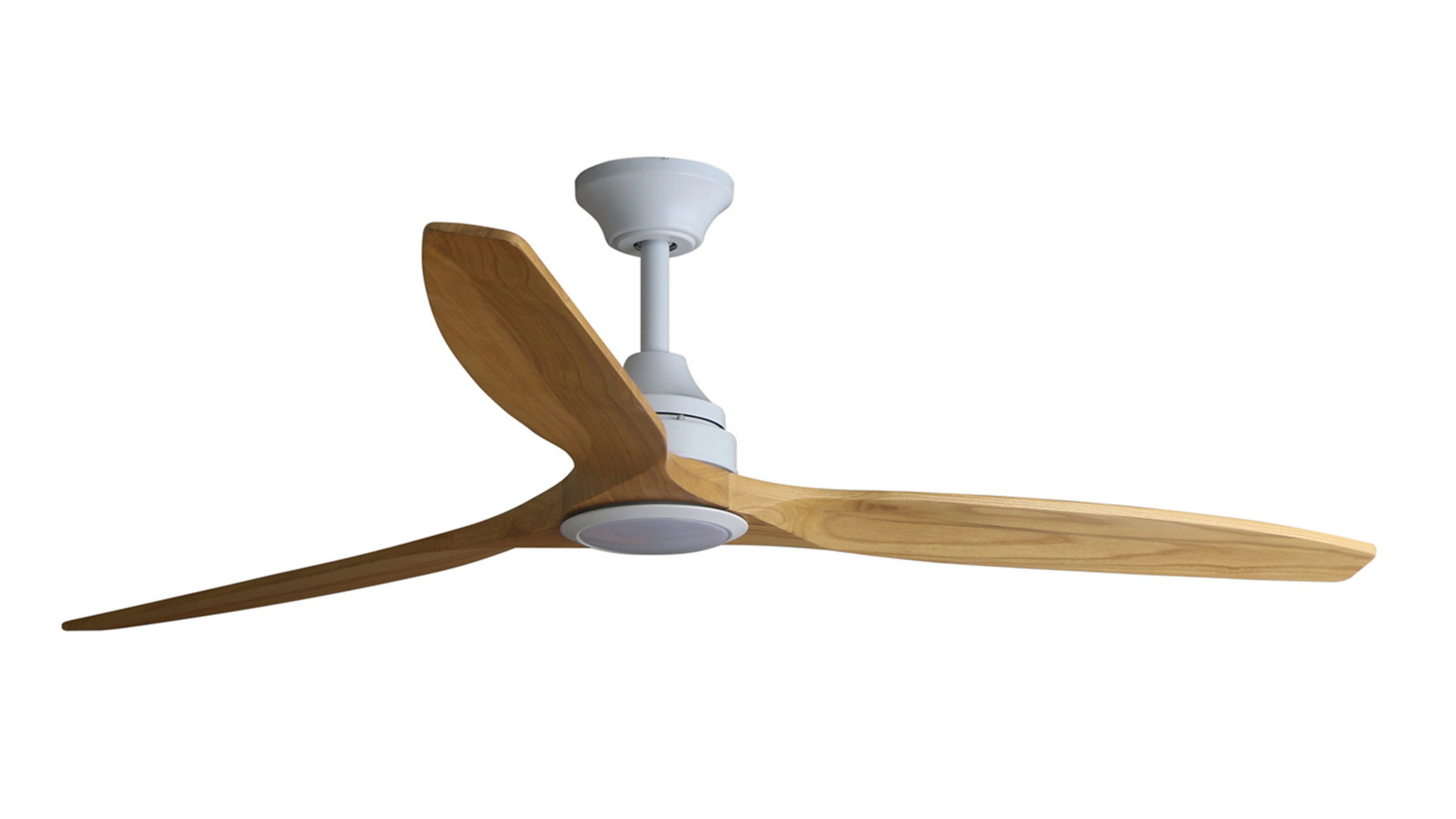 FARO Barcelona Deckenventilator DC Deckenventilator Alo Weiß mit LED & Fernbedienung, Timer