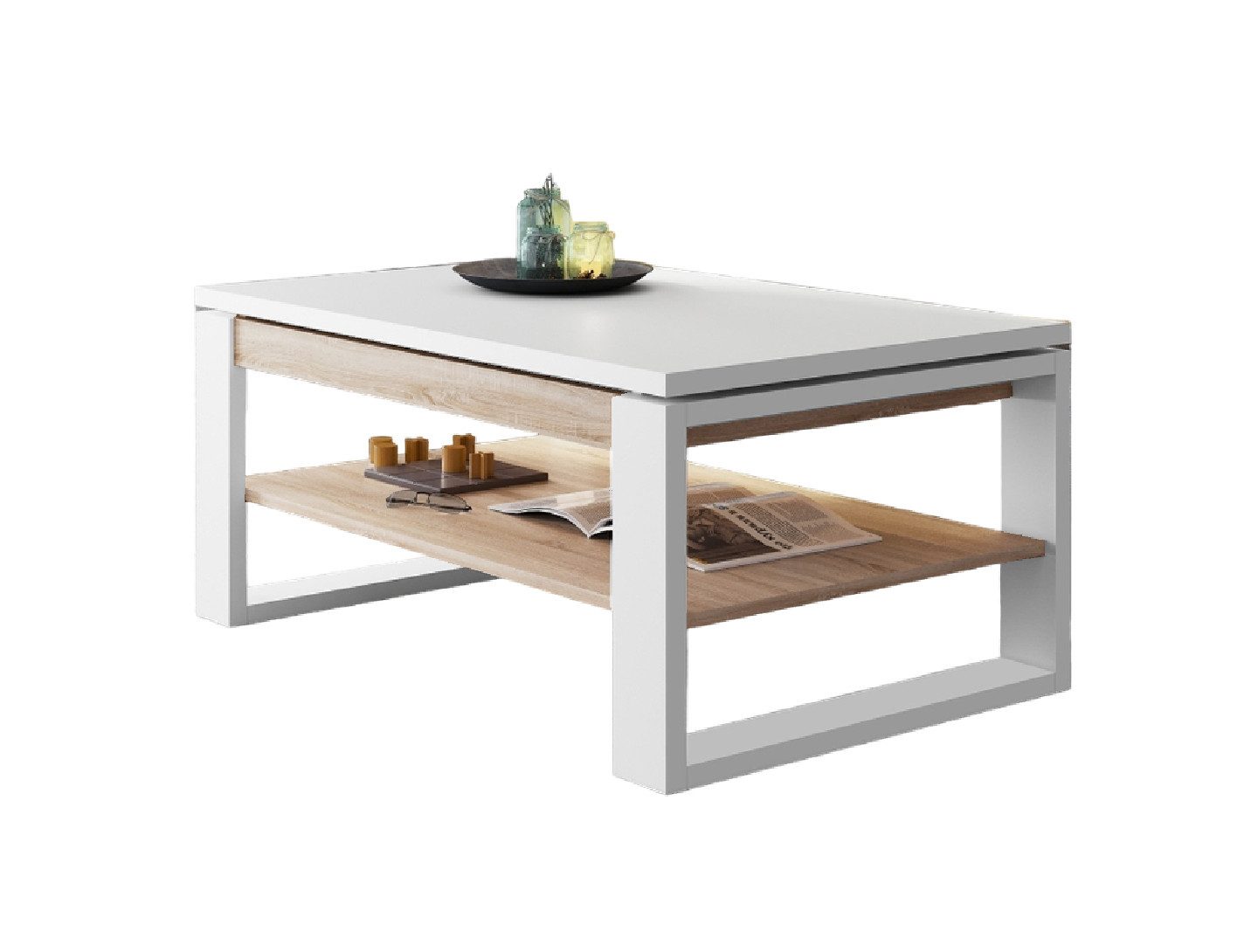 designimpex Couchtisch Design Multifunktionstisch Nuo Arbeitstisch günstig online kaufen
