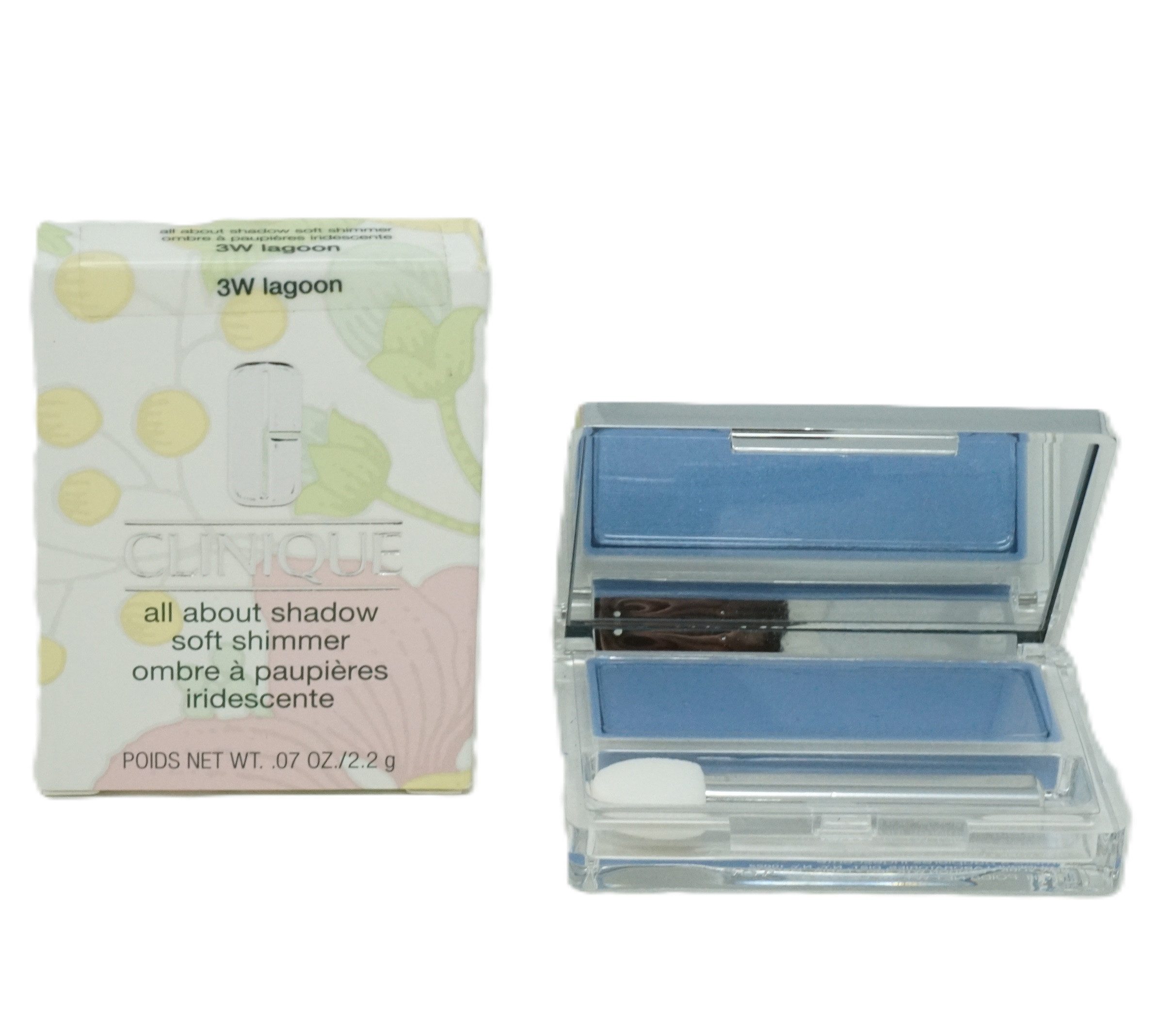 CLINIQUE Augenbrauen-Farbe Clinique all about shadow soft shimmer Lidschatten 3W lagoon 2,2g