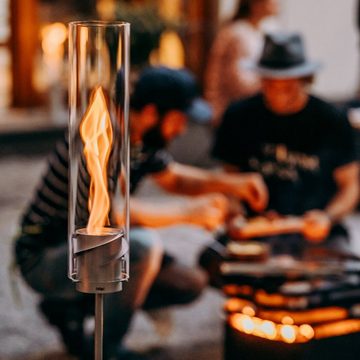 höfats Tischfeuer Erdspieß (ermöglicht Einsatz als Gartenfackel, Zubehör für SPIN)