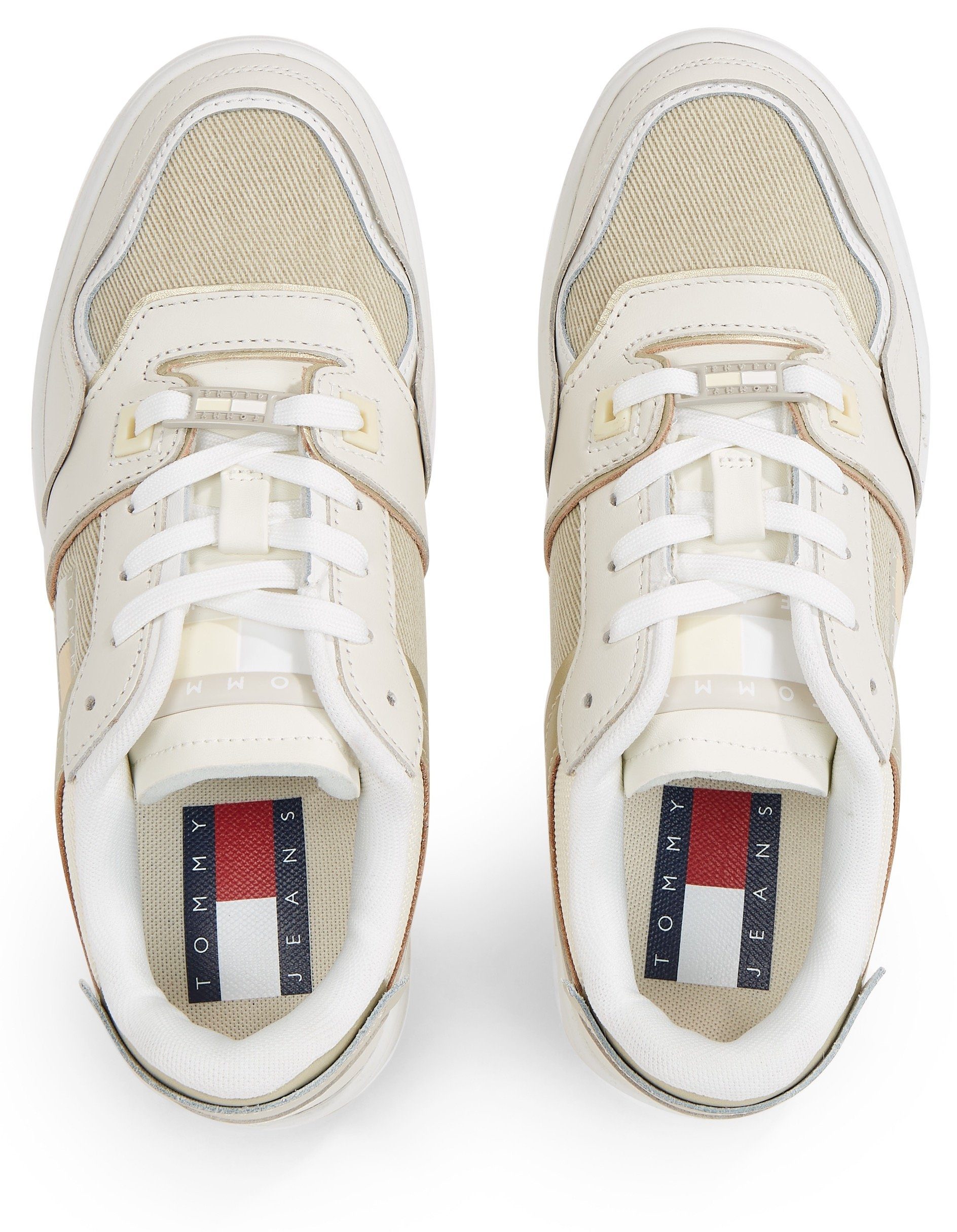 LC RETRO BASKET Tommy MIX Basket-Style Jeans im MATERIAL TJW Keilsneaker