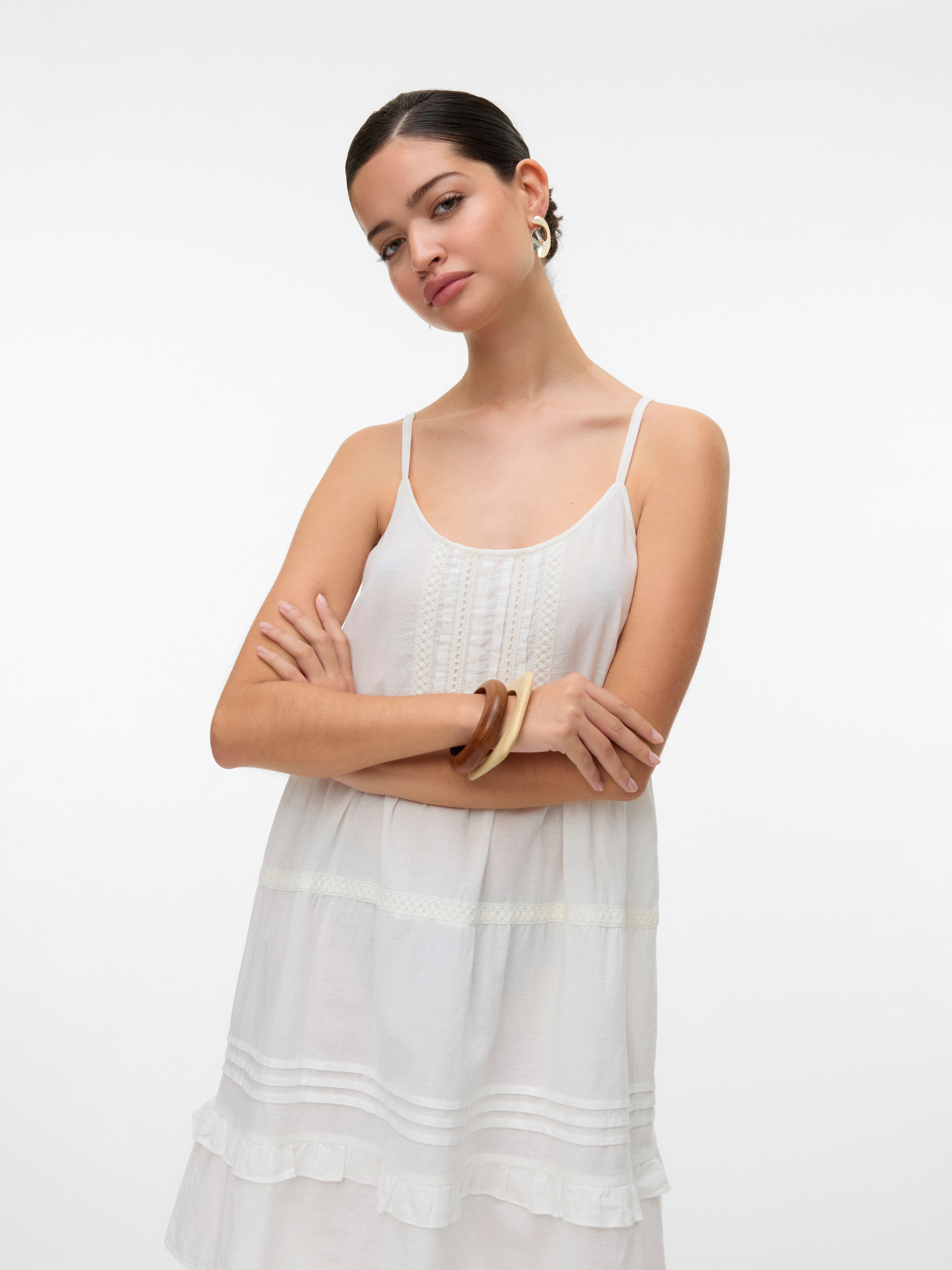 Vero Moda Trägerkleid VMPRETTY SHORT SINGLET DRESS WVN GA NOOS Sommerkleid