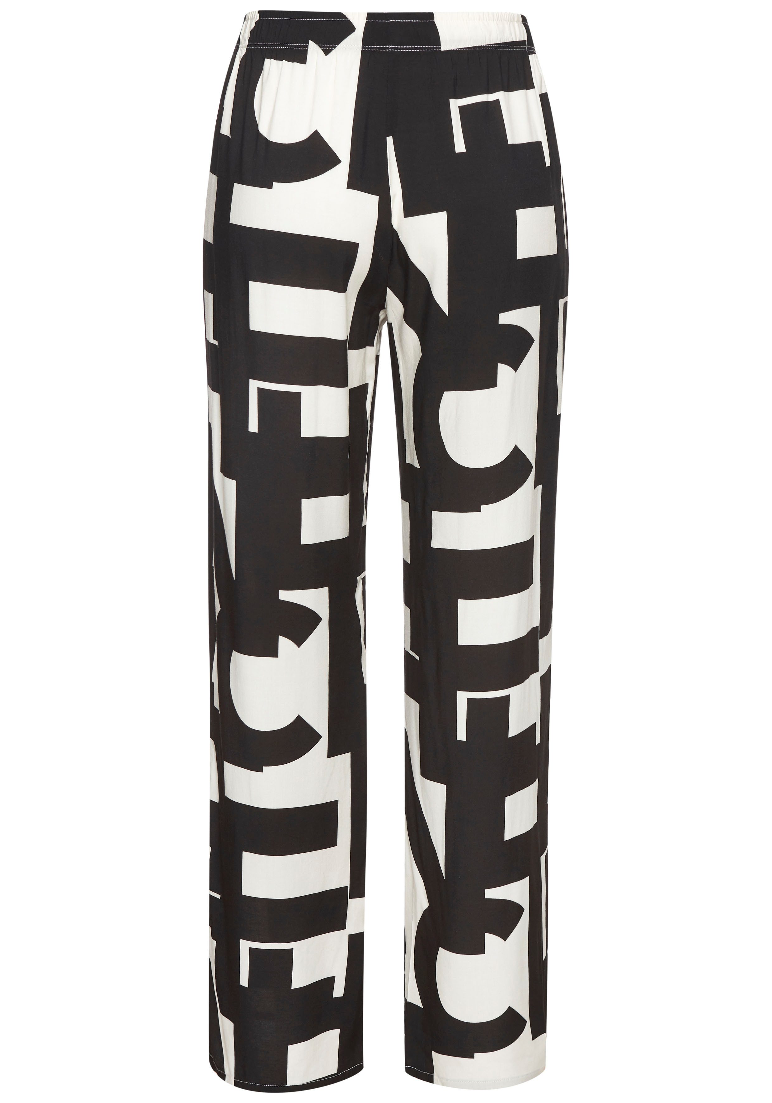 French Connection Pyjamahose Gewebte Hemdenqualität aus Viskose