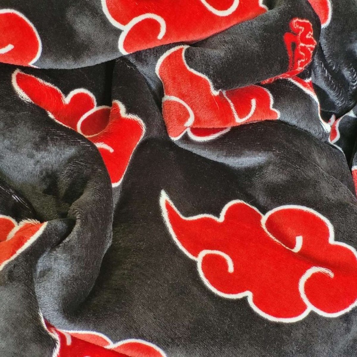 Naruto Poncho - Hoodie Blanket 110 × 95 cm Kuscheldecke mit Ärmeln und Kapuze (1-St)