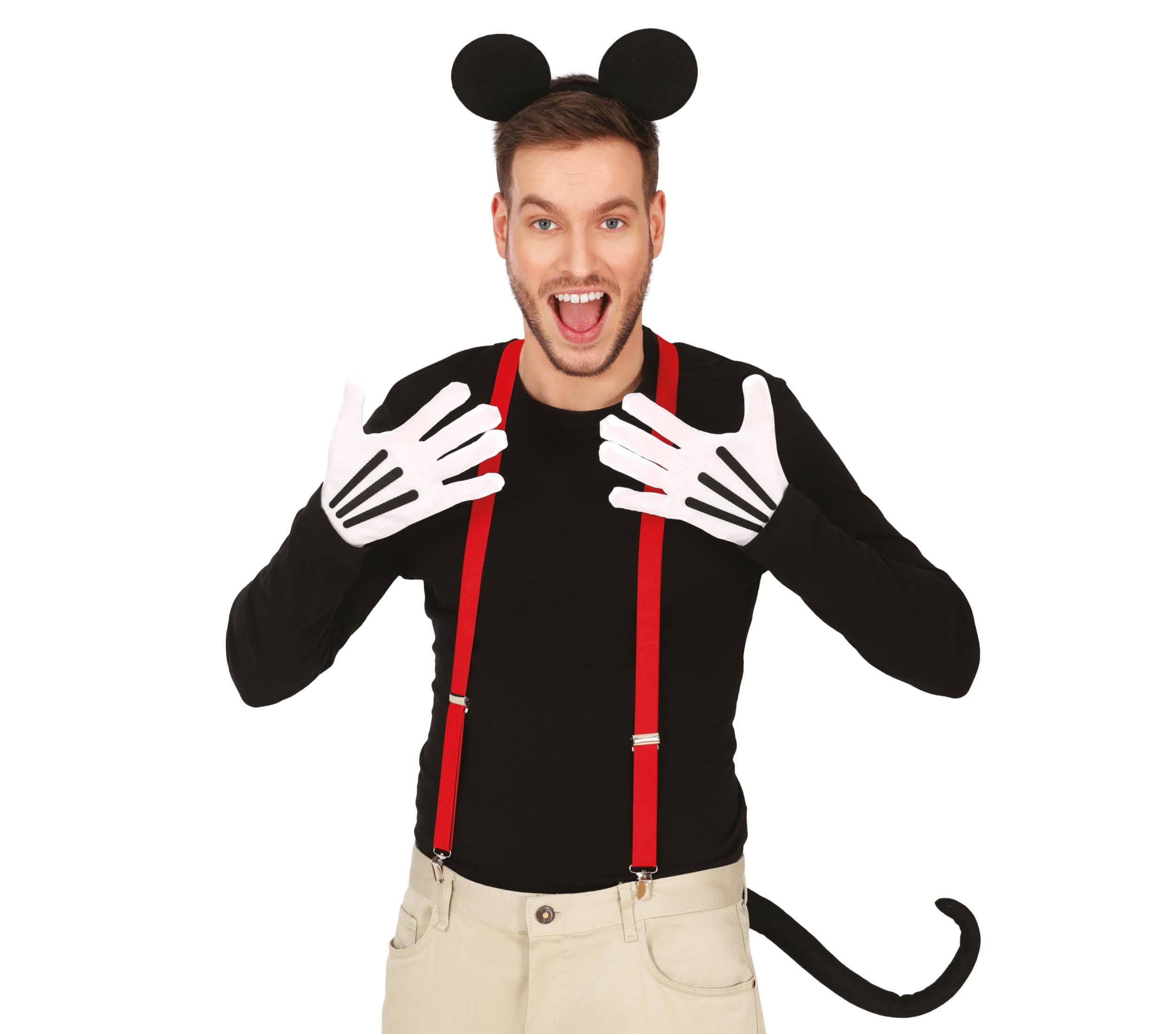 Fiestas Guirca Kostüm, Maus Kostüm Set Haarreif Handschuhe Schwanz Rot Schw günstig online kaufen