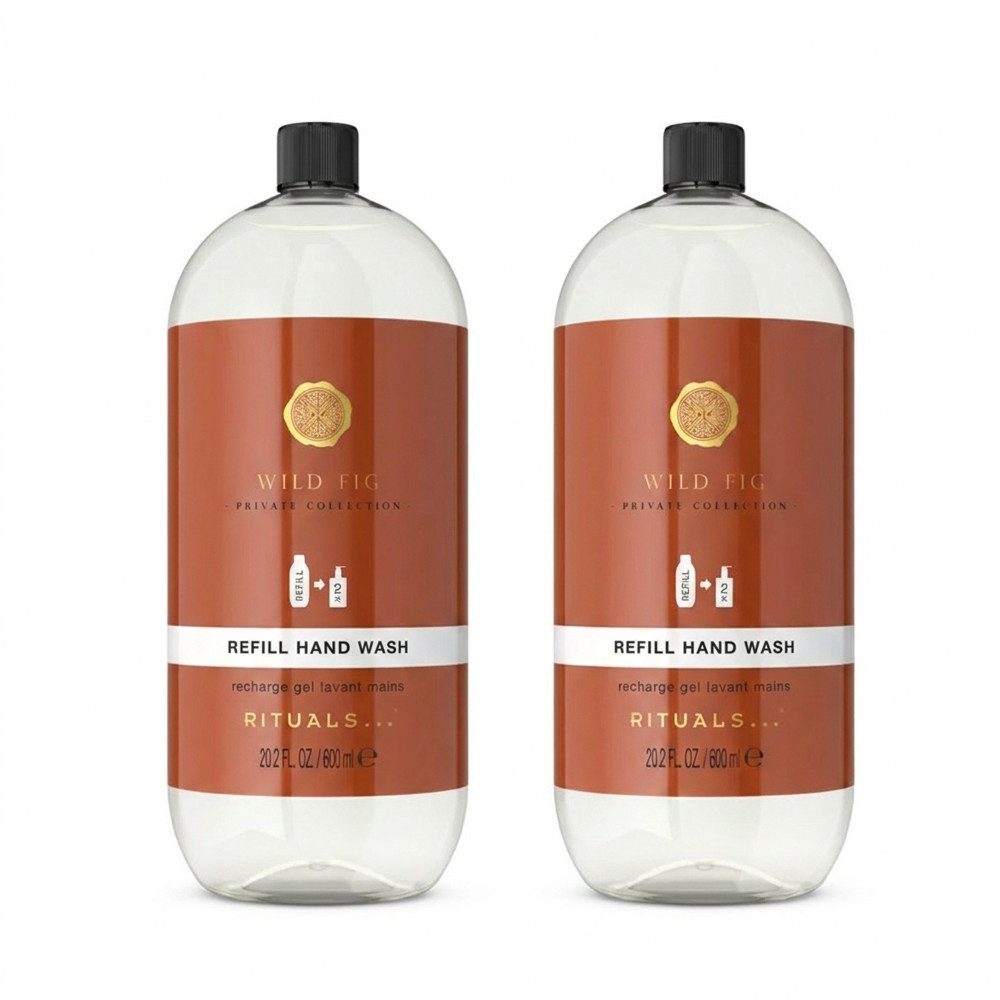 Rituals Flüssigseife Rituals Private Collection Wild Fig Refill Hand Wash 2er Set, 1-tlg., Vorteilspack mit nachfüllbarer Handseife im 2er Set