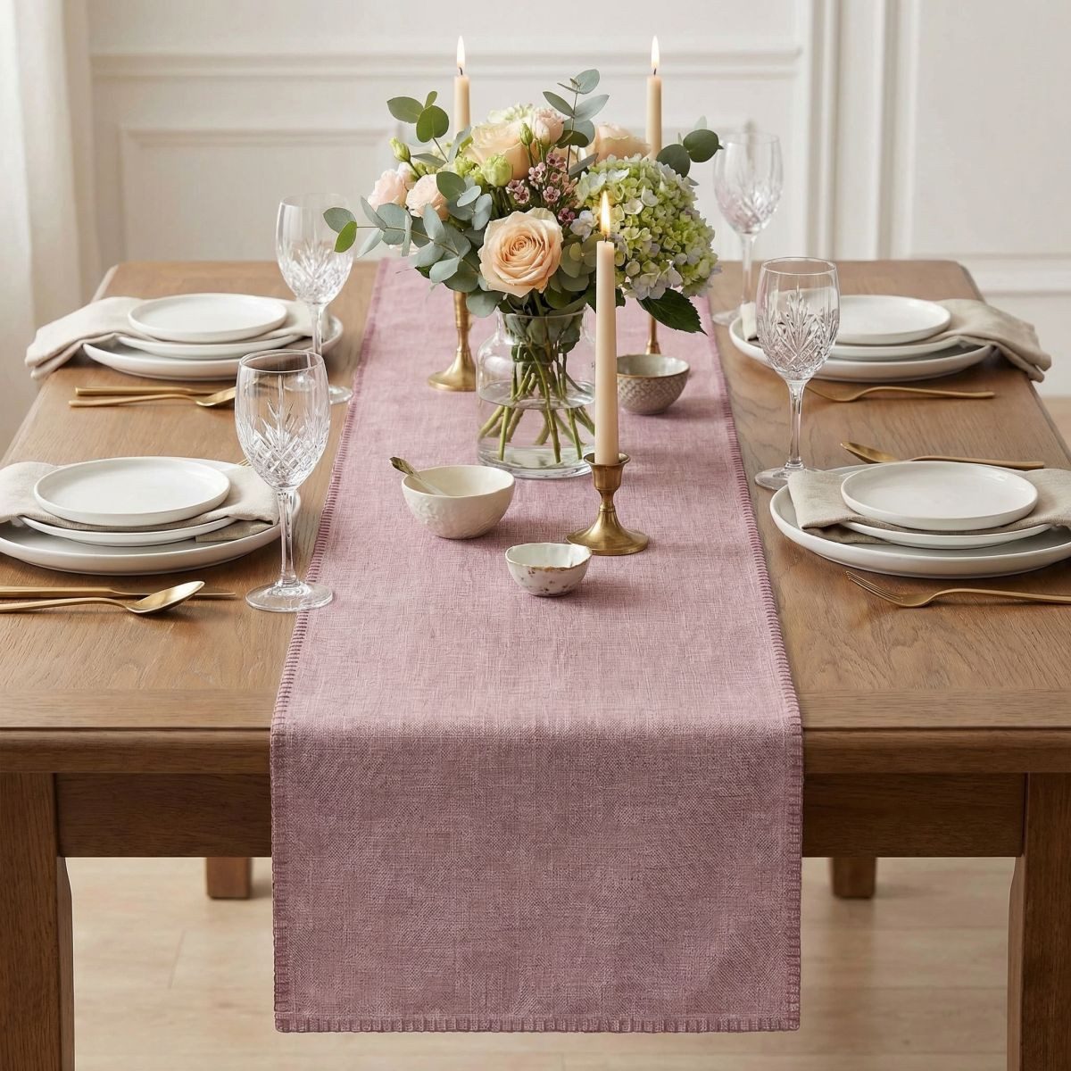 OTTO home Tischläufer Tischläufer rose 45x150cm (1-tlg) – Bild 3 von 5