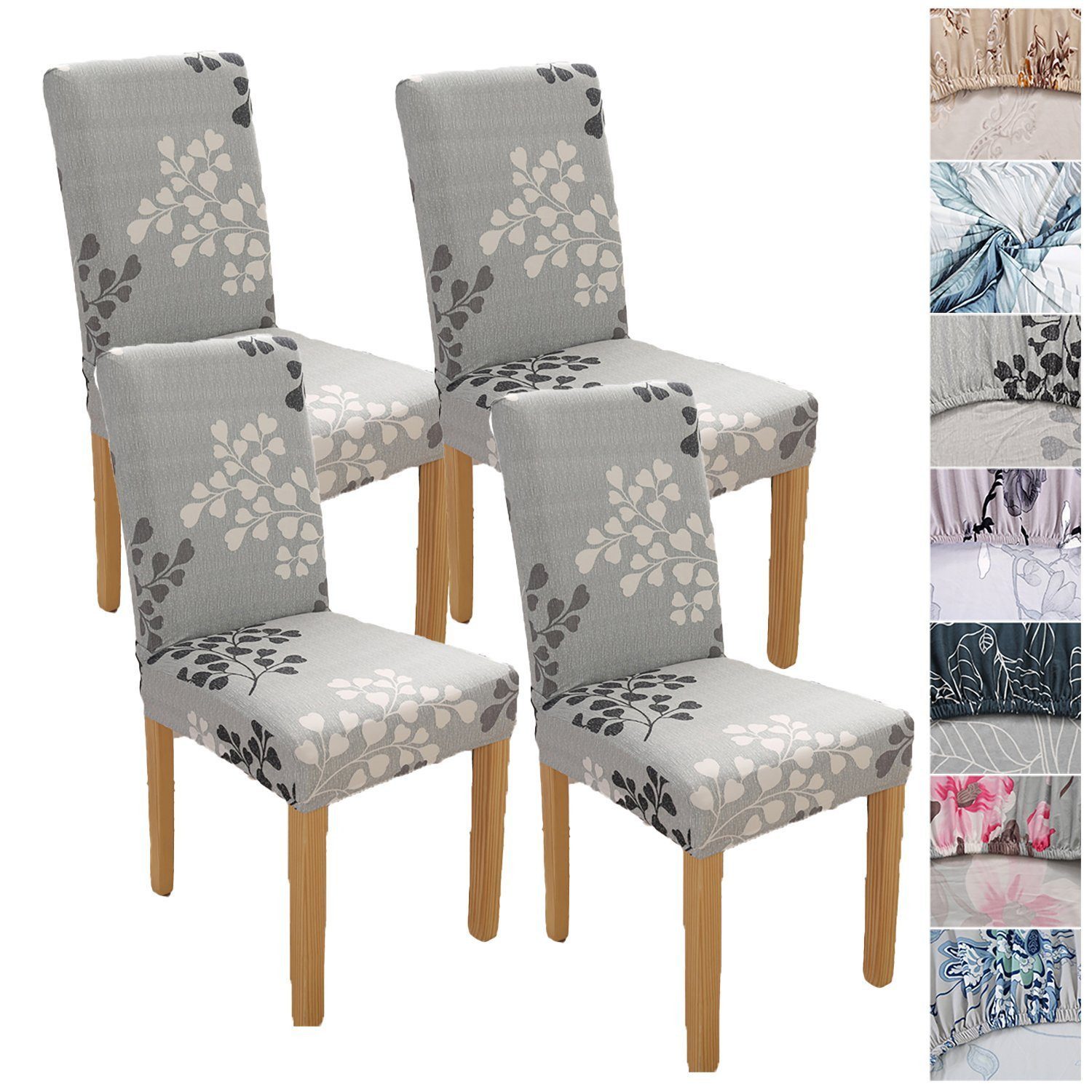 BYSURE Stuhlhusse, 2er 4er 6er Set Stuhlbezug für Heim