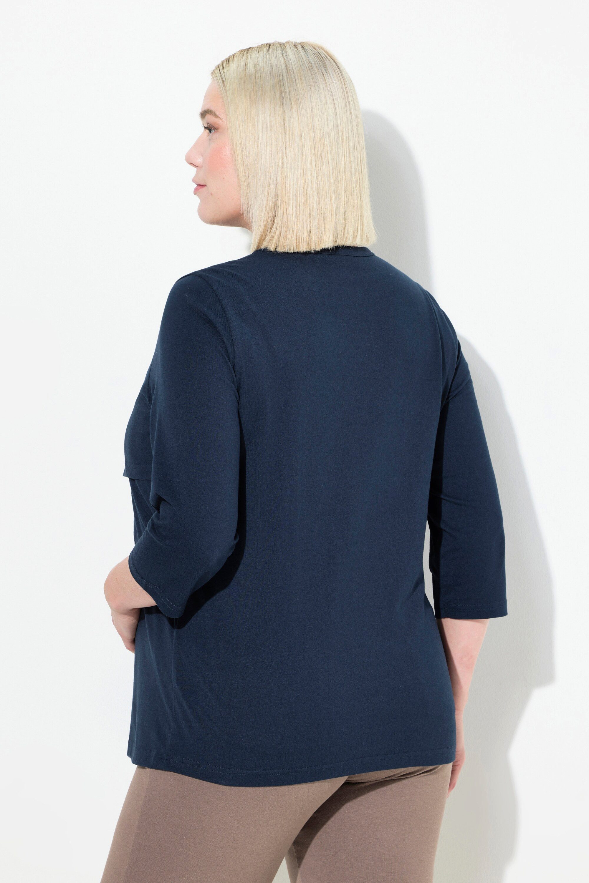 Ulla Popken T-Shirt T-Shirt Maternity Shape Still-Funktion GOTS Schwangerschaft