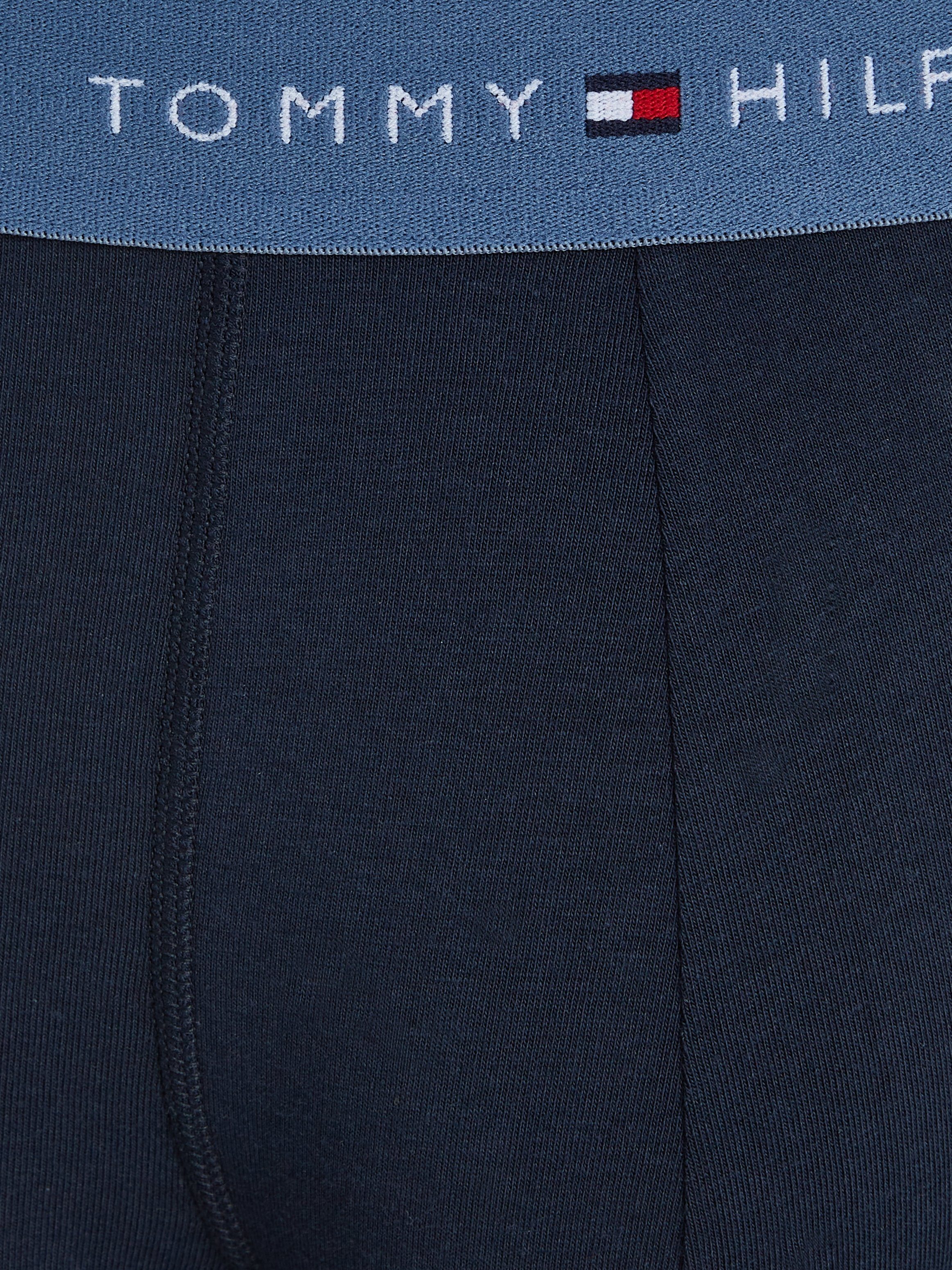 Tommy Hilfiger Underwear WB scarlet/ (Packung, mit 3-St., blue Logo-Elastikbund iron blue/ TRUNK 3P daring 3er-Pack) Trunk