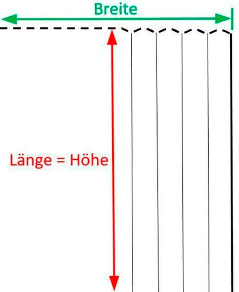 Samt, Gardine St), weiß Polyester, Lichtschutz, Kräuselband pflegeleicht, (1 Adina, nach VHG, Maß Deko