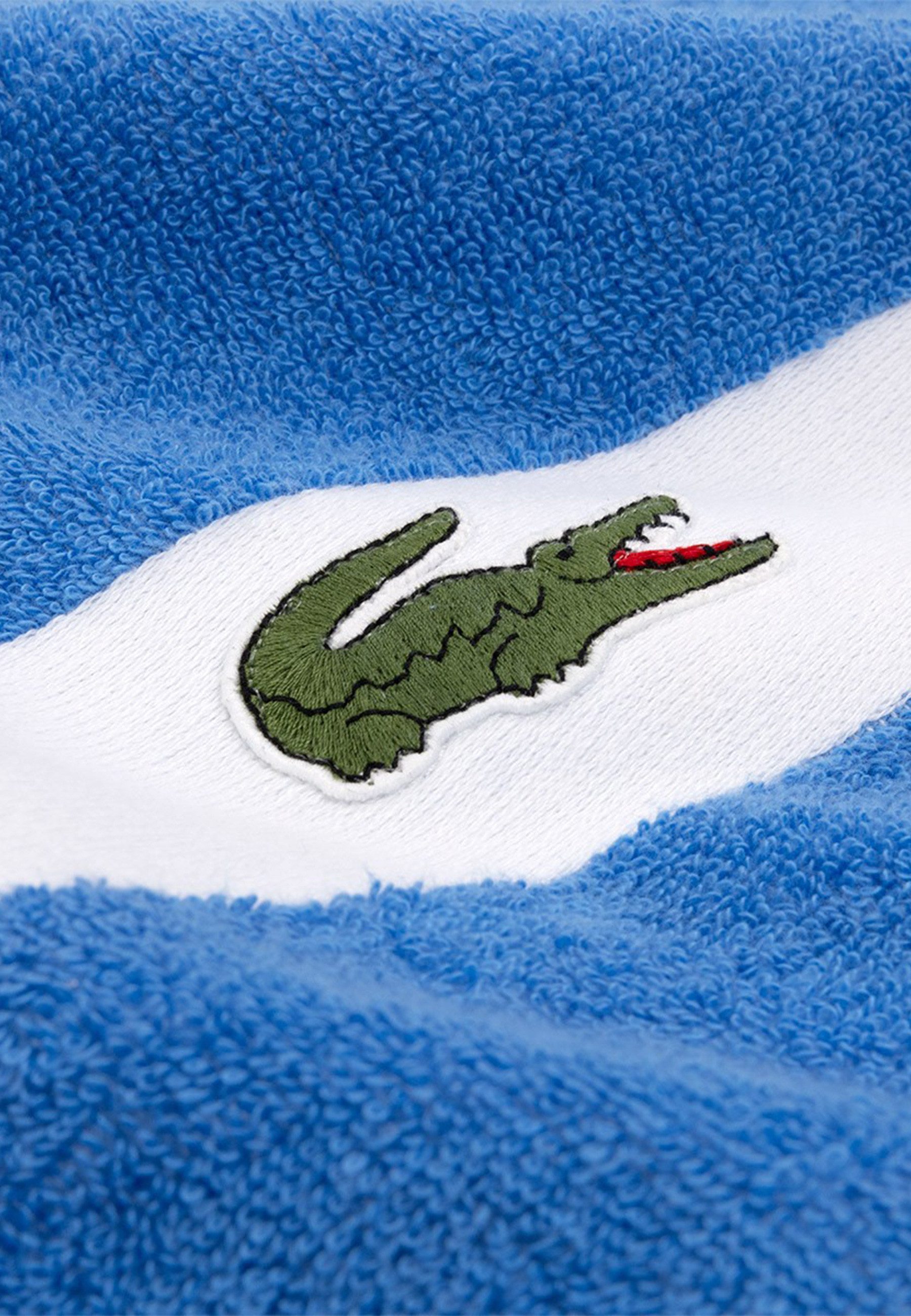 Lacoste Handtuch LCASUAL, Frottier (1-St), mit Label-Applikationen und Bordüre