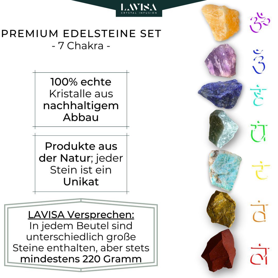 Edelstein Dekosteine, Mineralien Edelsteine, Chakra echte Kristalle, Natursteine 7 LAVISA