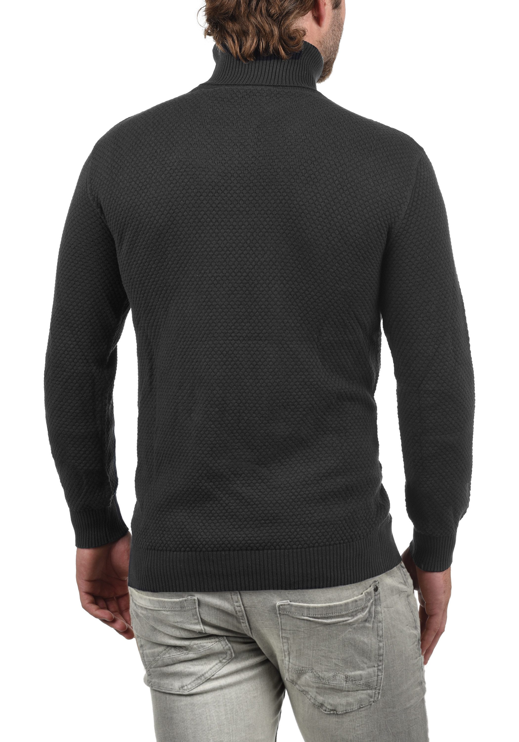 !Solid Rollkragenpullover SDKarlos Strickpullover mit Perlstrickmuster