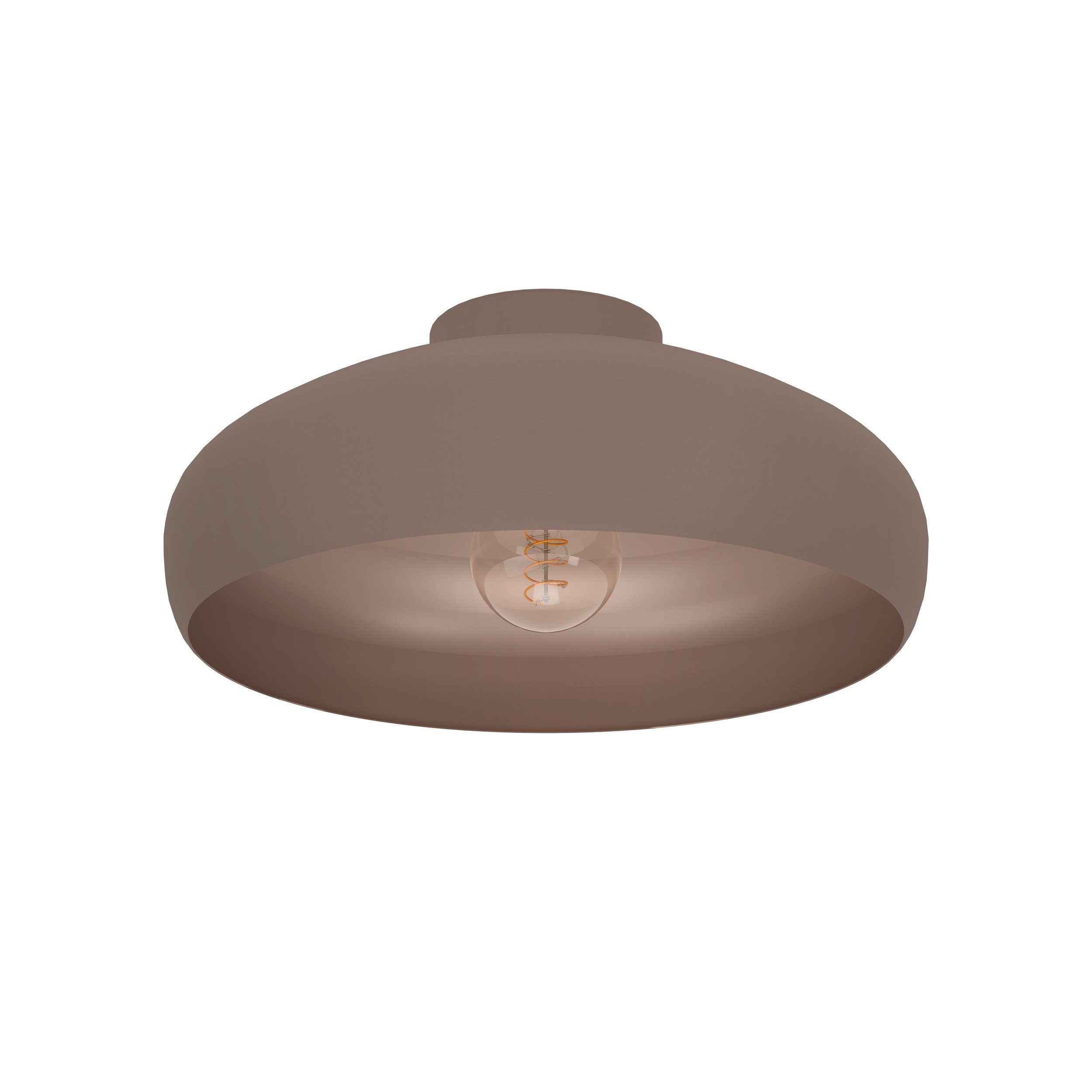 EGLO LED Deckenleuchte Mogano, Leuchtmittel exklusive, Mokkafaben, Wohnzimmerlampe Vintage und Skandinavisch, Lampe, E27