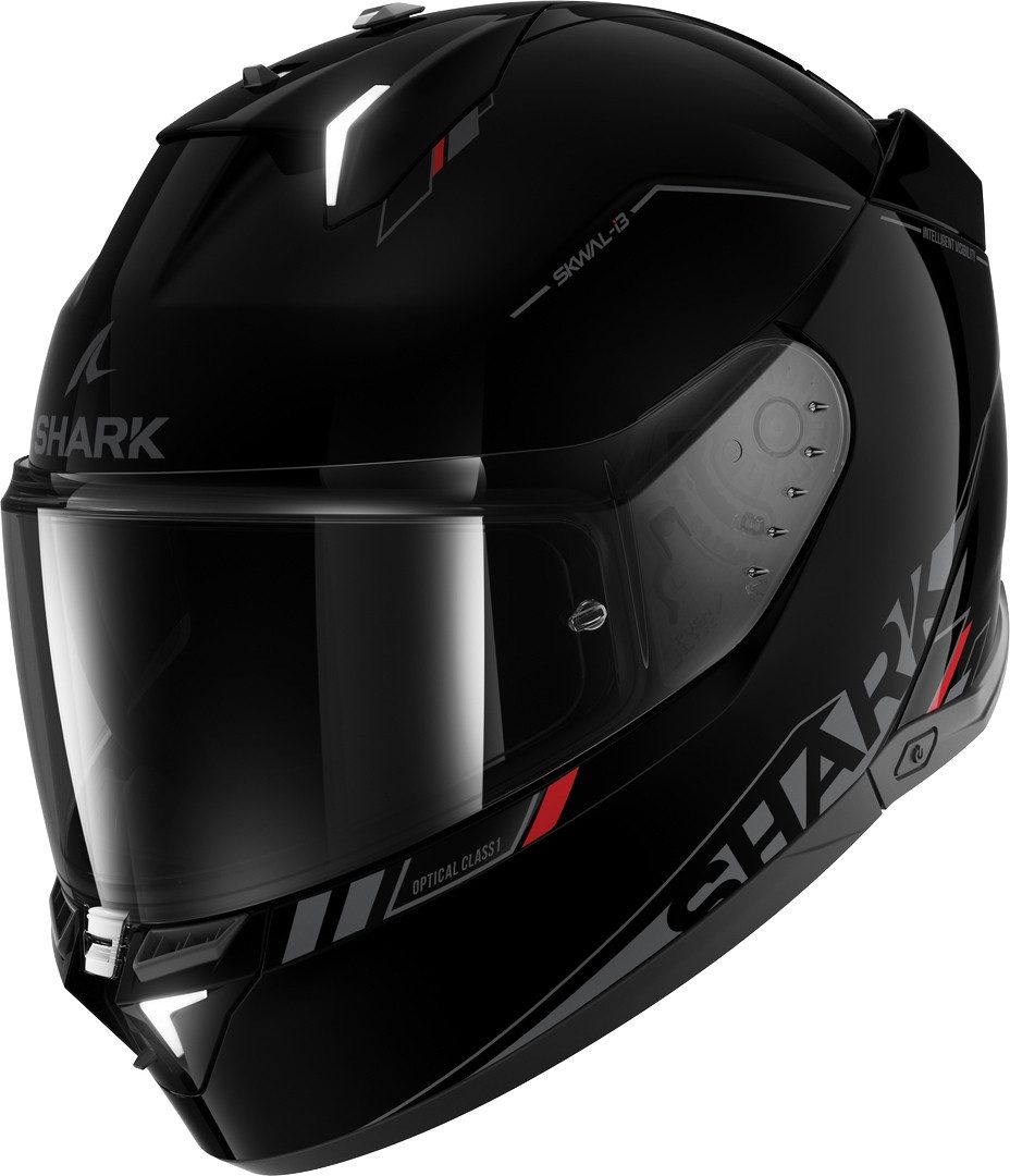 Shark Motorradhelm Skwal i3 Blank SP Helm, vorbereitet für Kommunikationssystem,integriertes Sonnenvisier