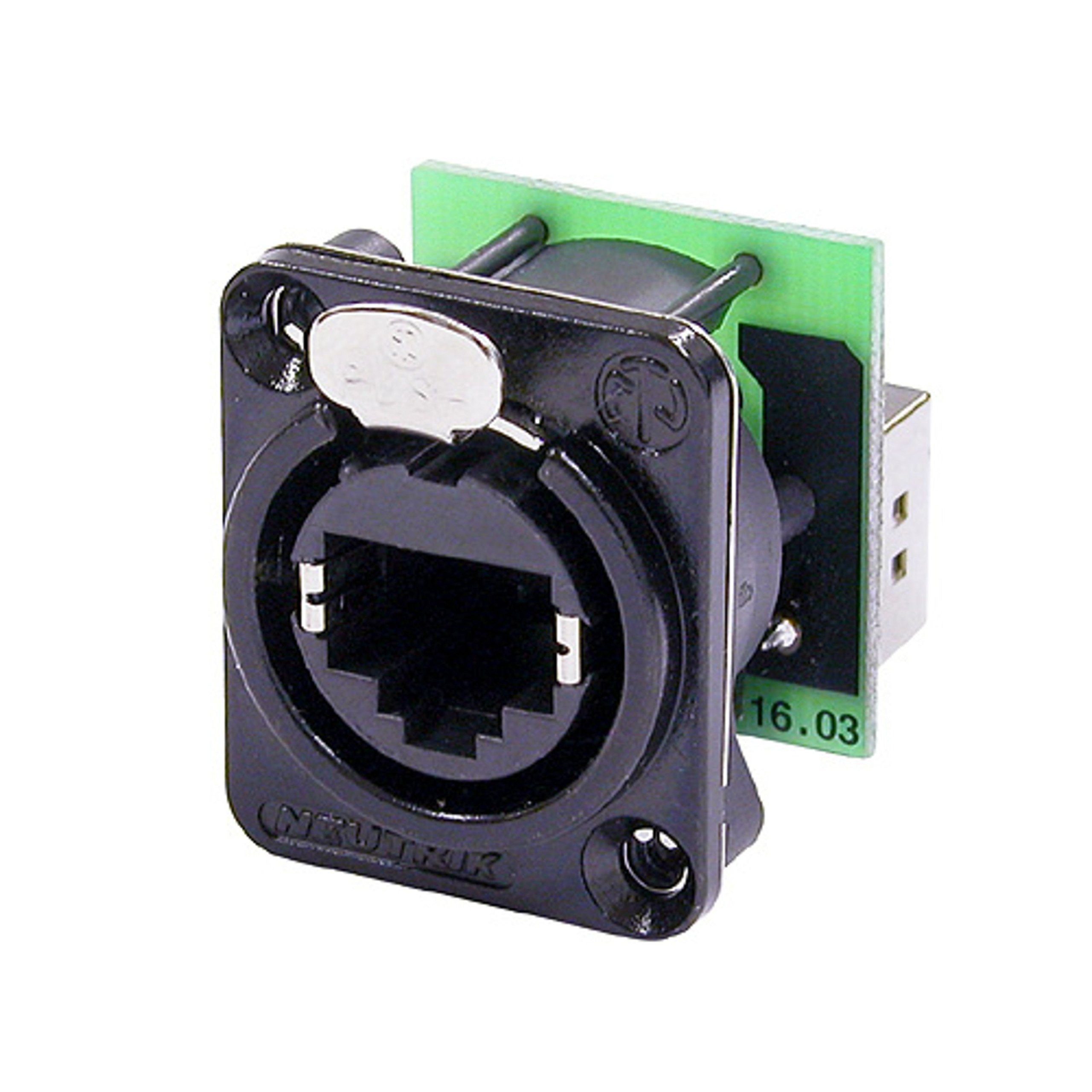Neutrik Netzwerkstecker, (NE8FDP-B RJ45 Einbaubuchse Geeignet für Netzwerkverbindungen Robuste Bauweise Hochwertige Verarbeitung, Stecker & Adapter, Datenstecker und Buchsen), NE8FDP-B RJ45 Einbaubuchse - Datenstecker und -Buchsen