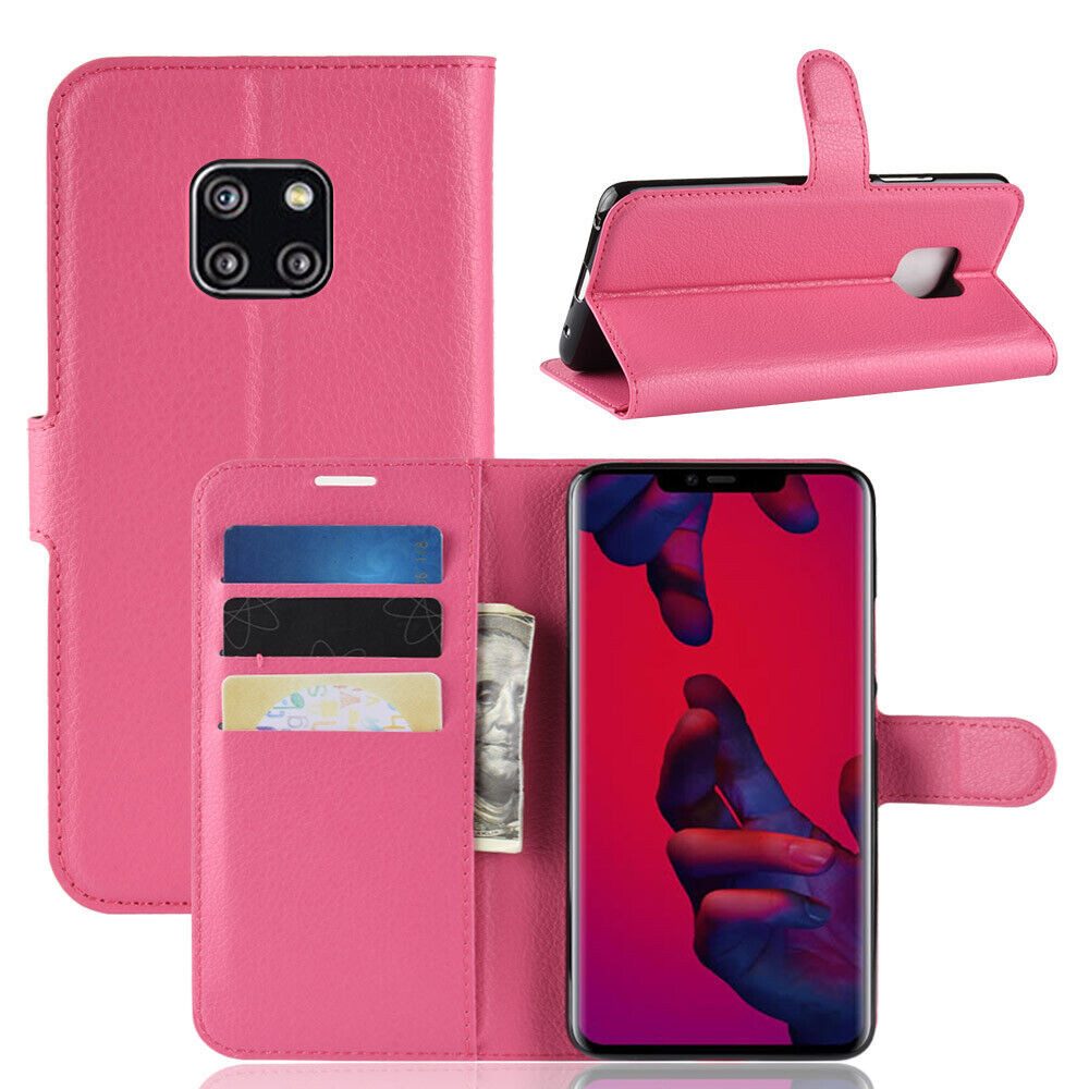betterfon Handyhülle Handytasche für Huawei Mate 20 Pro Klapphülle, 3 Kartenfächer, Magnetverschluss & Standfunktion im Lederlook