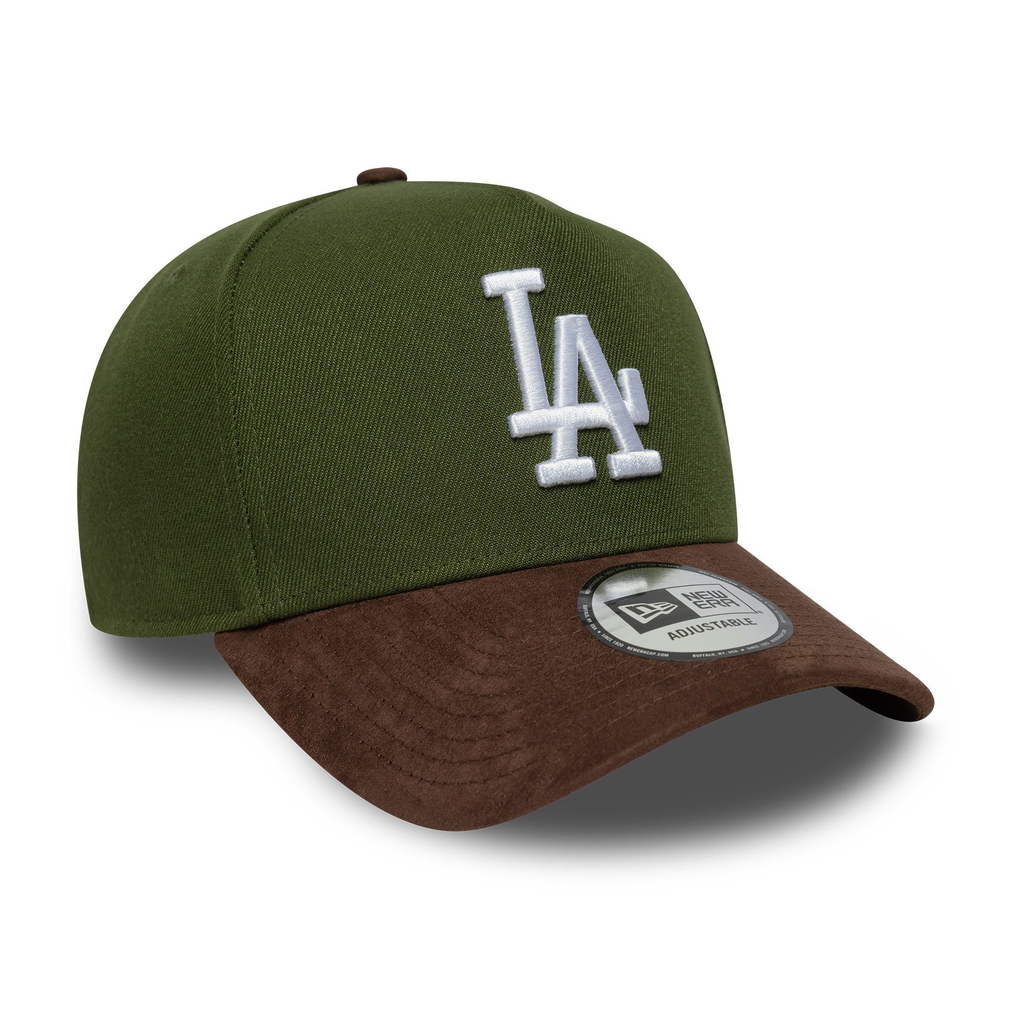 New Era Snapback Cap 9FORTY E-Frame Los Angeles Dodgers MLB Suede Visor