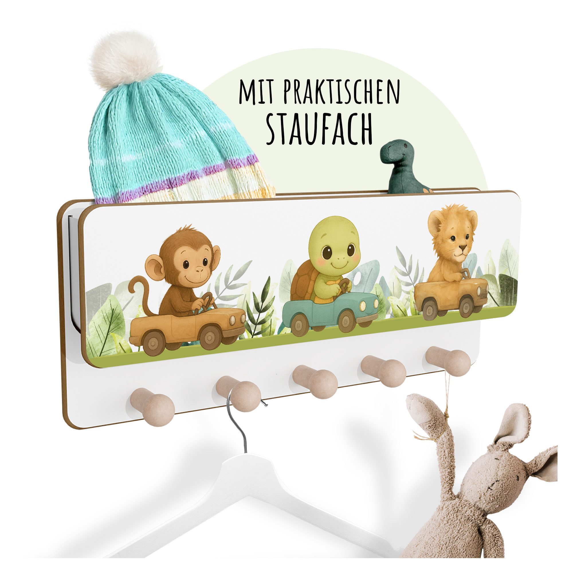 Holzura Kinderregal Kindergarderobe aus Holz mit günstig online kaufen
