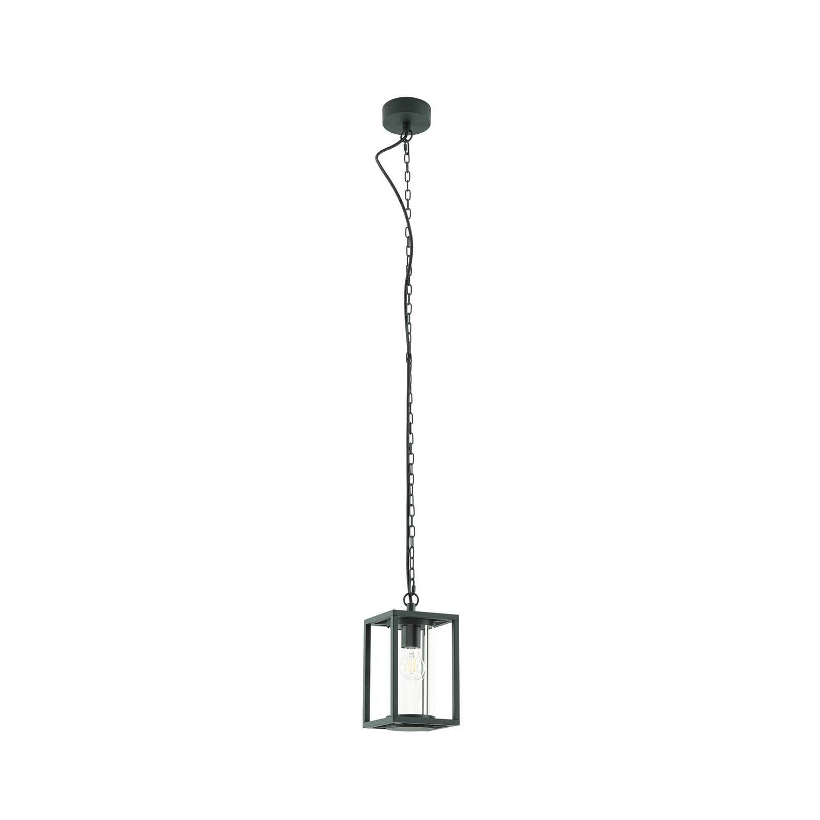 Lucande Hängeleuchten Ferda, Metall, Grün IP44, 1 x 15 W LED