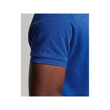 Superdry Poloshirt blau regular fit (1-tlg)