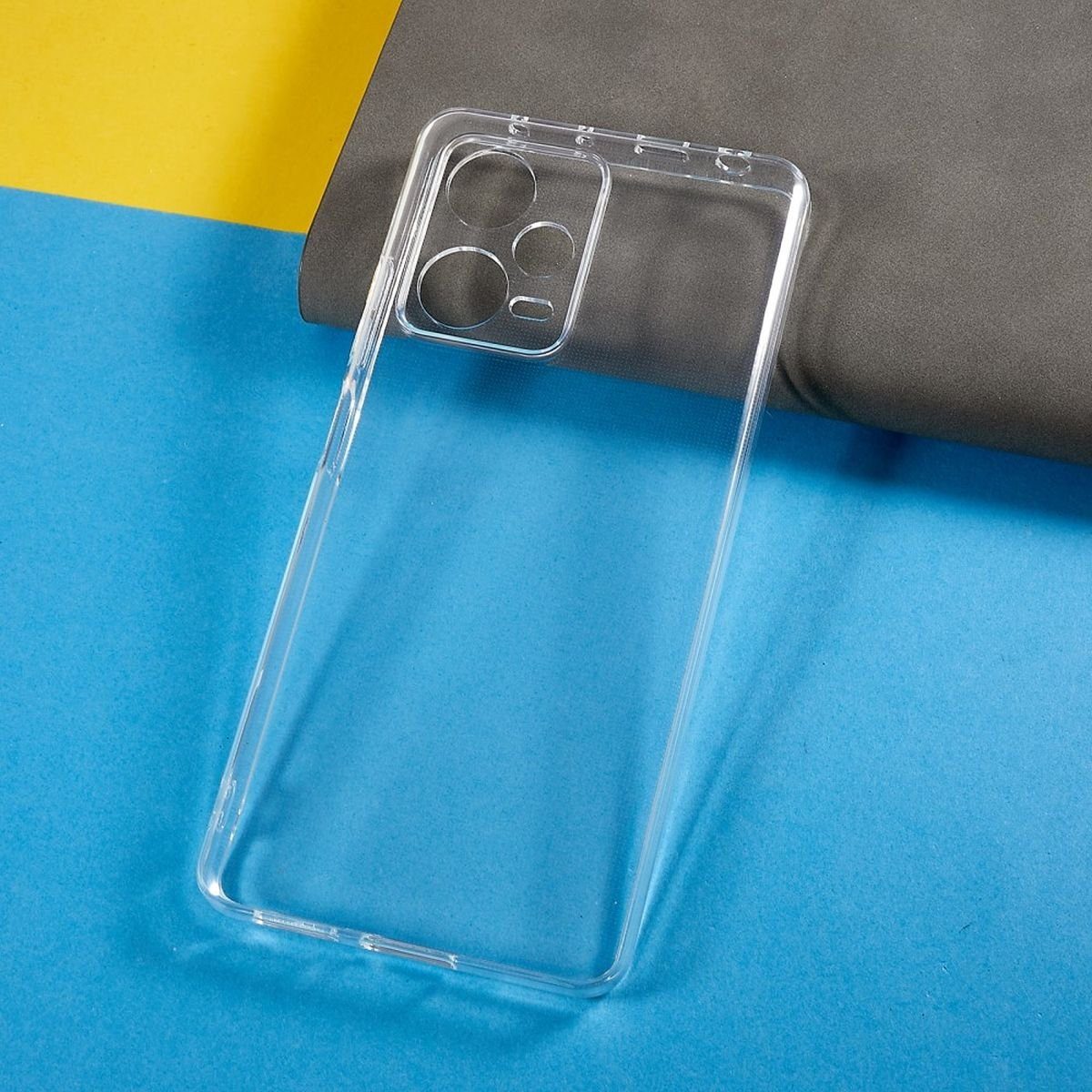 CoverKingz Handyhülle Hülle für Xiaomi Redmi Note 12 Pro 5G Handyhülle Silikon Cover Case 16,94 cm (6,67 Zoll), Handyhülle Schutzhülle Transparent Hybrid Silikonhülle Bumper