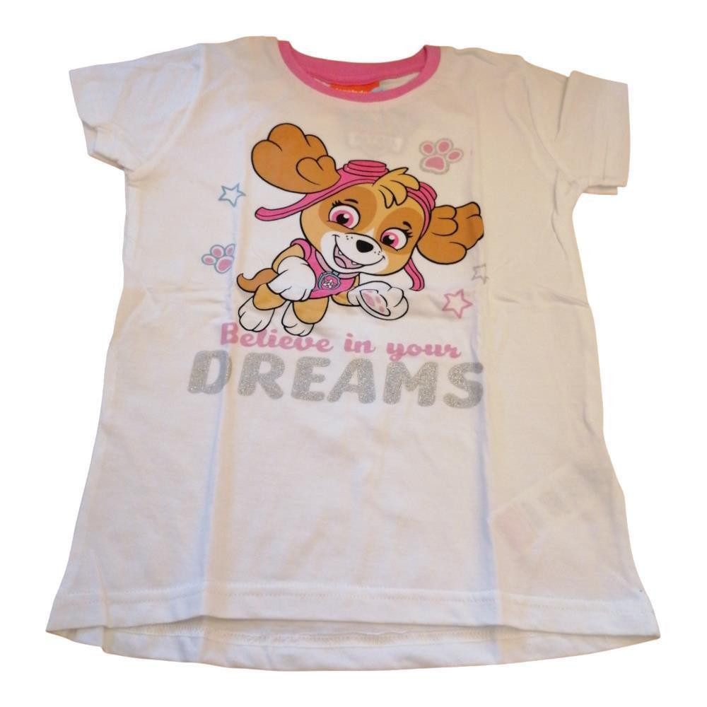 PAW PATROL Pyjama Pyjama für Mädchen, "Belive in your Dreams", weiß-pink (Set, 2 tlg)