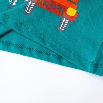 suebidou Longsleeve Langarmshirt für Baby Jungen grün mit süßem Print