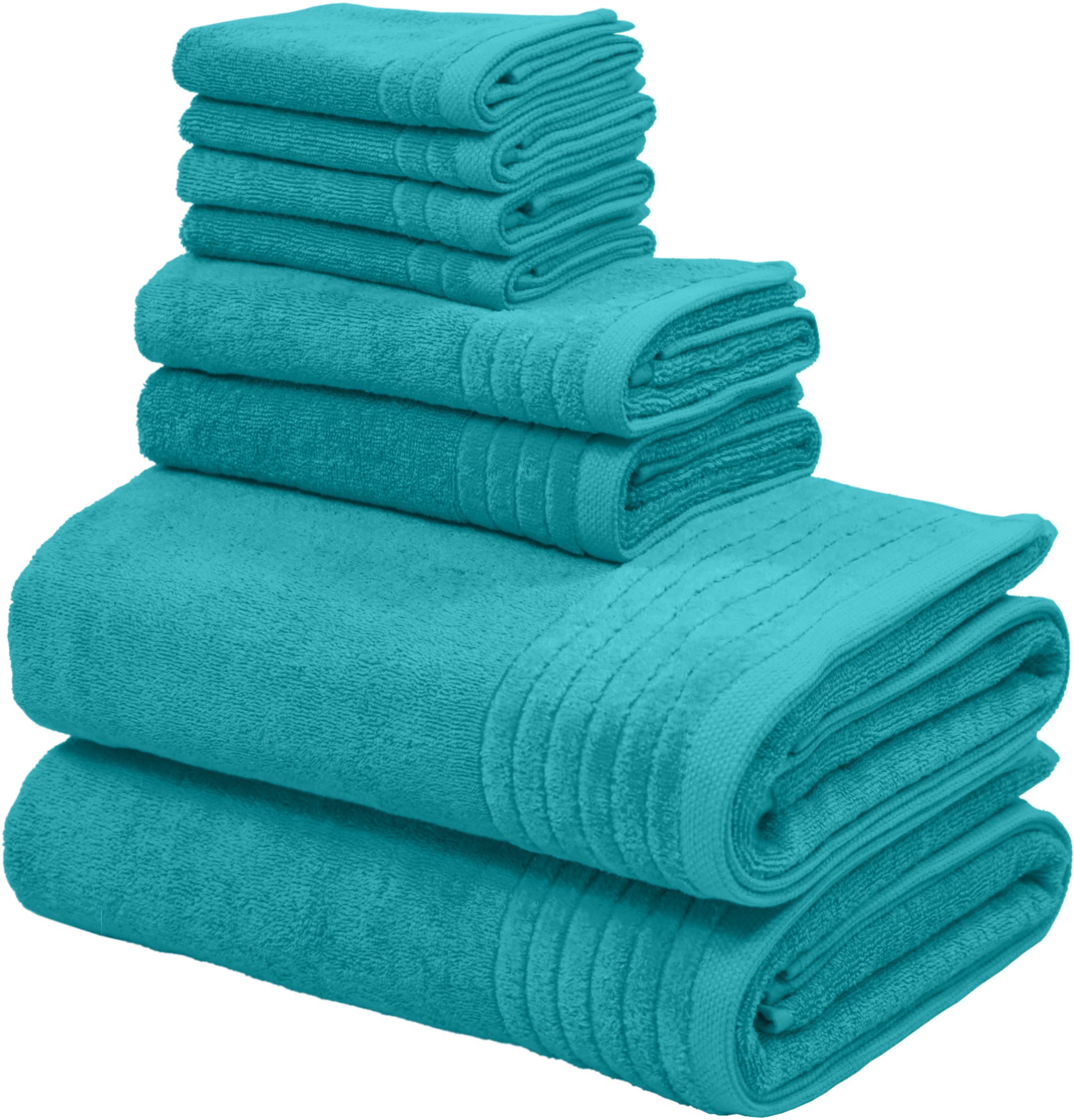 my home Handtuch Set Sanremo Premium, Premium Handtücher, 600 gr/m², dicke Qualität, Frottier (Set, 8-St), Duschtücher, Handtücher, Seiftücher, 100% Baumwolle, 5 Jahre Garantie. Reduzierter Preis € 26,15. Unverbindliche Preisempfehlung € 68,99