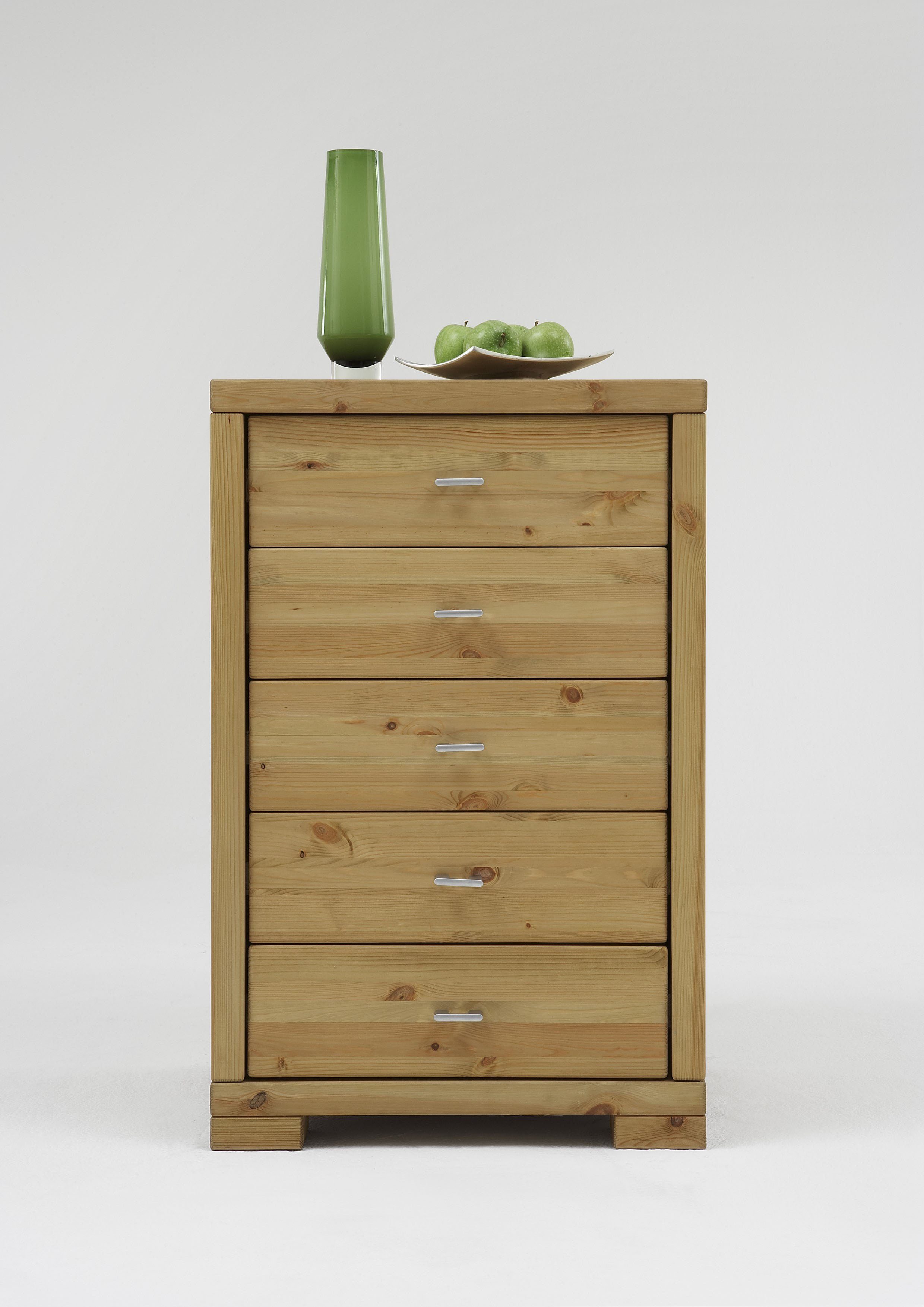 Wohn[glück]lich by Infantil Kommode Vita, Schrank Breite 92 cm, Kiefer massiv, Landhausstil