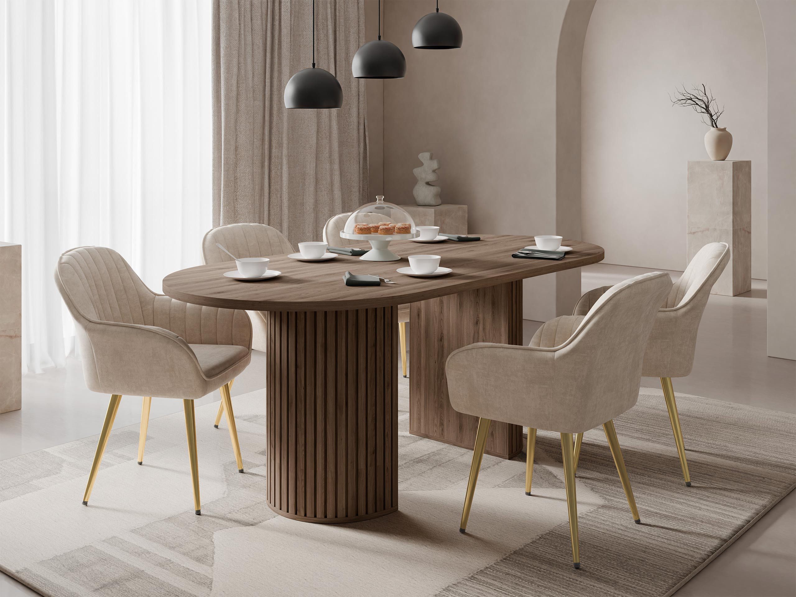 MIRJAN24 Esstisch Wotkon, 185x90x75 cm