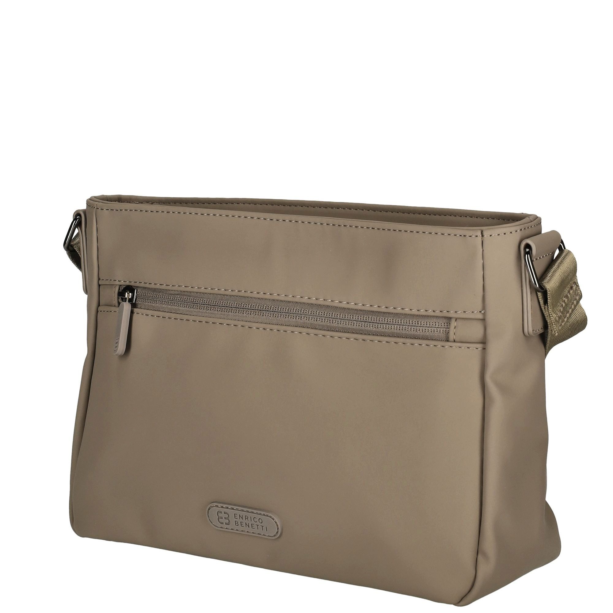 Christian Wippermann Umhängetasche Damen Tasche Schultertasche Umhängetasche Crossover Bag (einzeln), Leder Optik Handtasche Schwarz