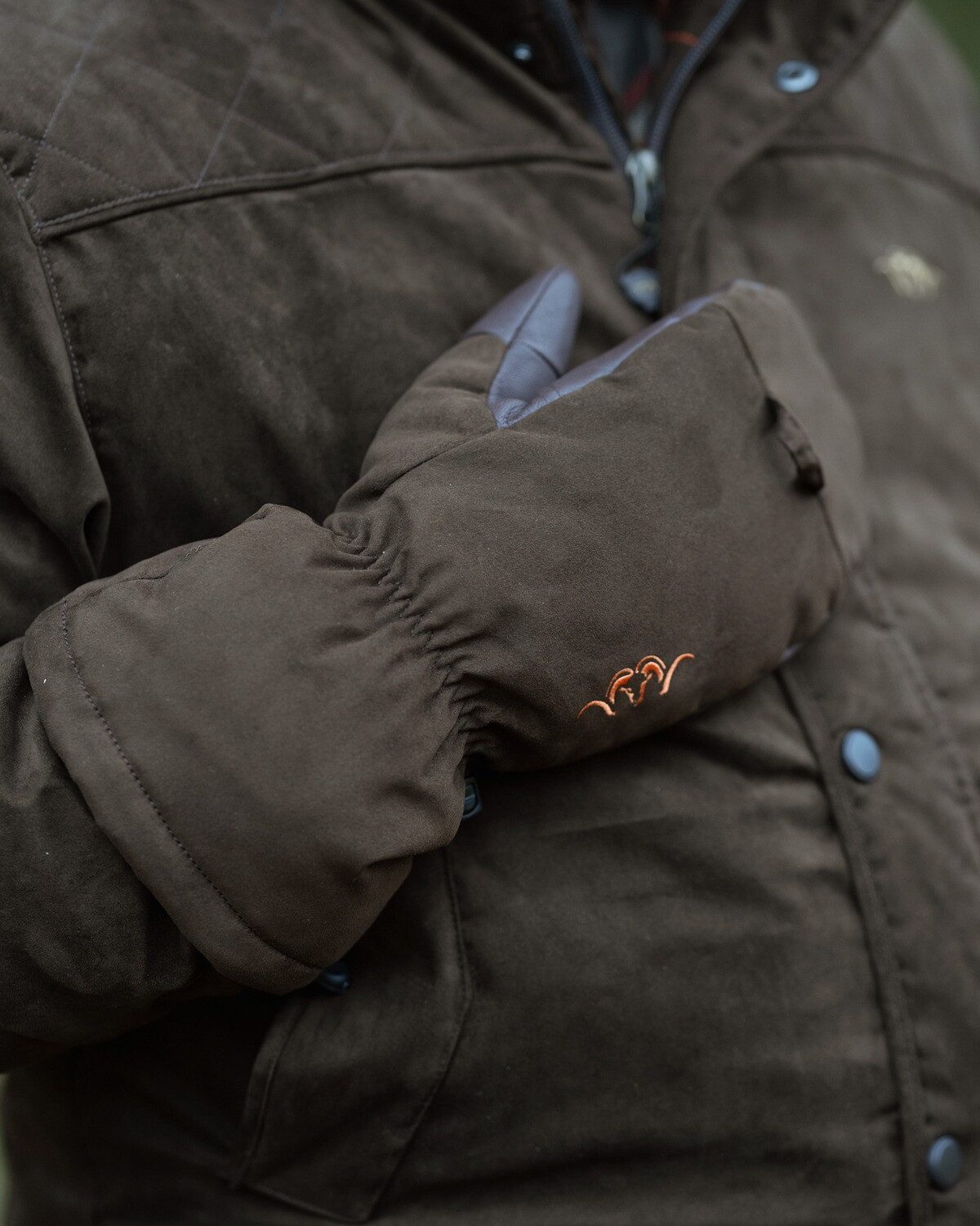 Blaser Fleecehandschuhe Fäustlinge Suede Marlon