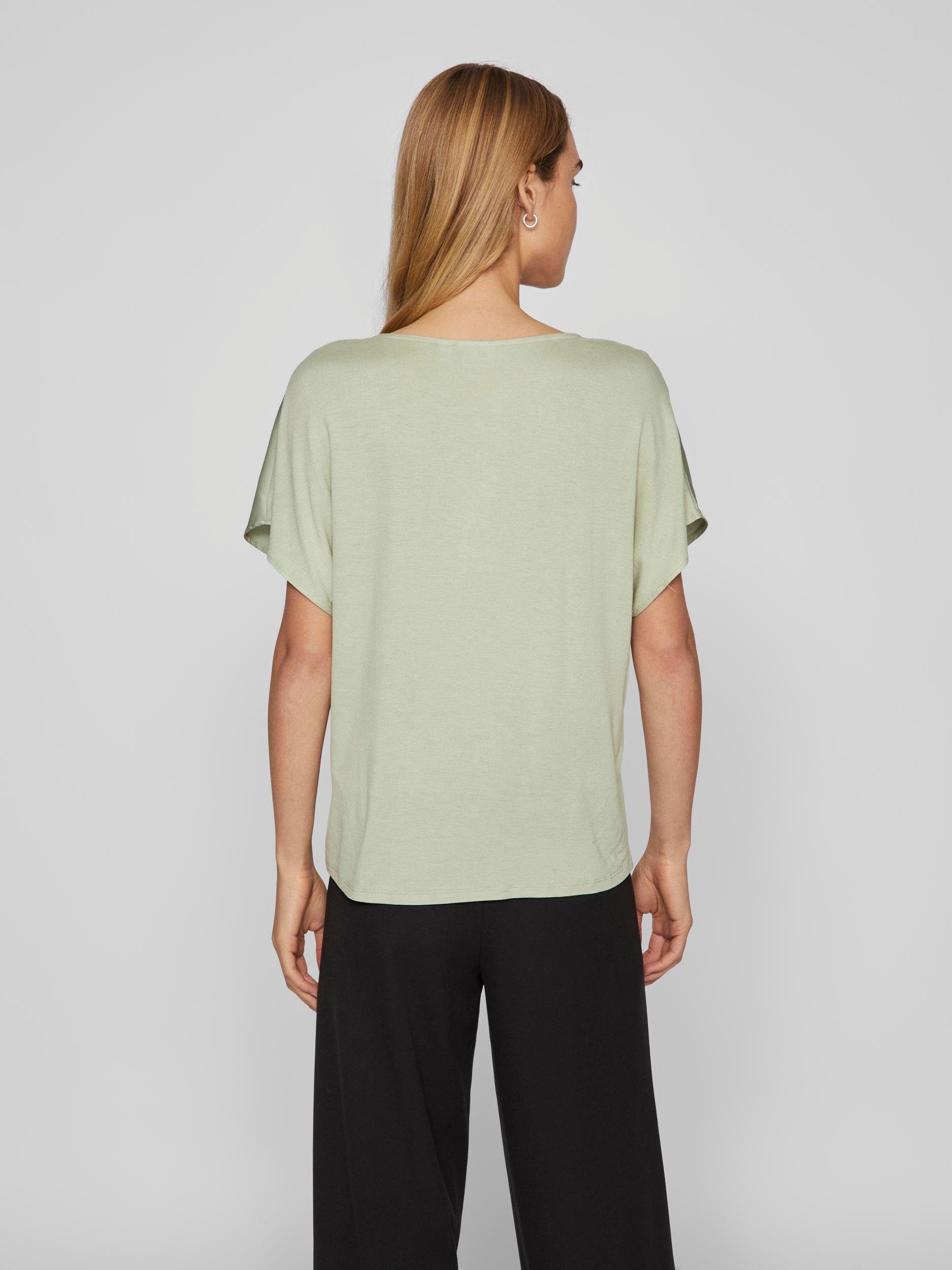 Vila V-Shirt VIELLETTE V-NECK S/S SATIN günstig online kaufen
