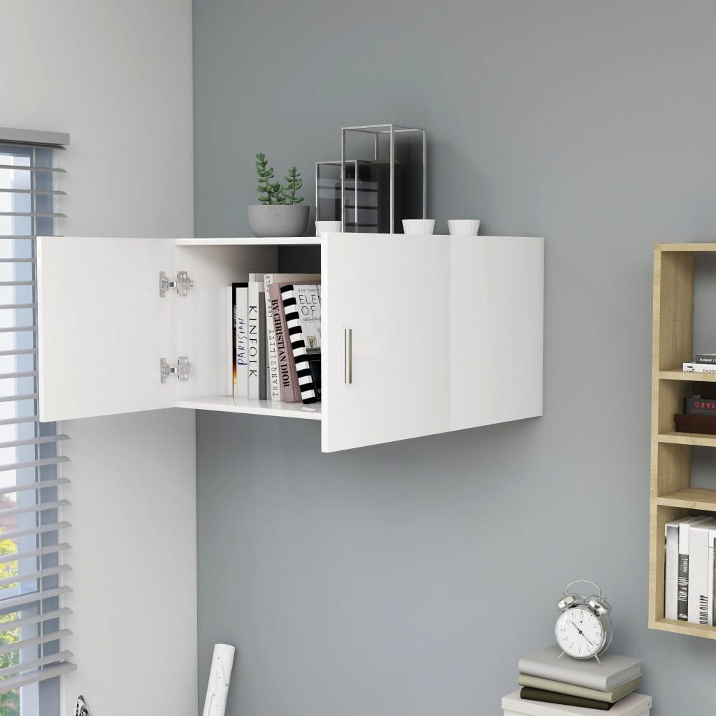 vidaXL Hängeschrank NA Hängeschrank Wandschrank Weiß 80x39x40 cm Spanplatte Schränkchen