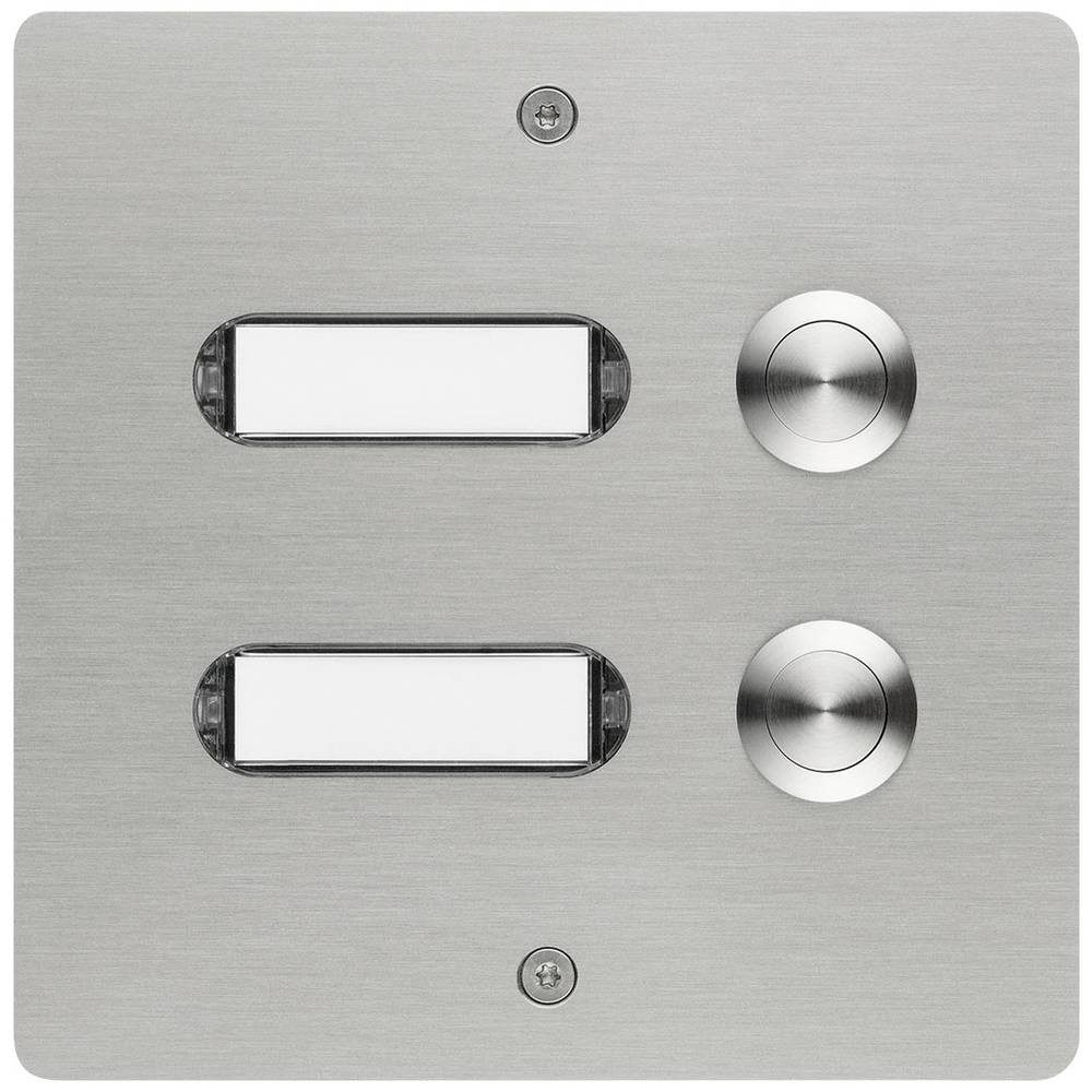 GROTHE Türklingelknopf Etagenplatte 2 We 55502, mit Namensschild