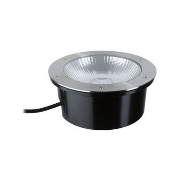 Paulmann LED Einbauleuchte DureaIP67 rund 273mm 3000K 15W 1040lm 230V Edelstahl Metall, Warmweiß, Bodeneinbauleuchte