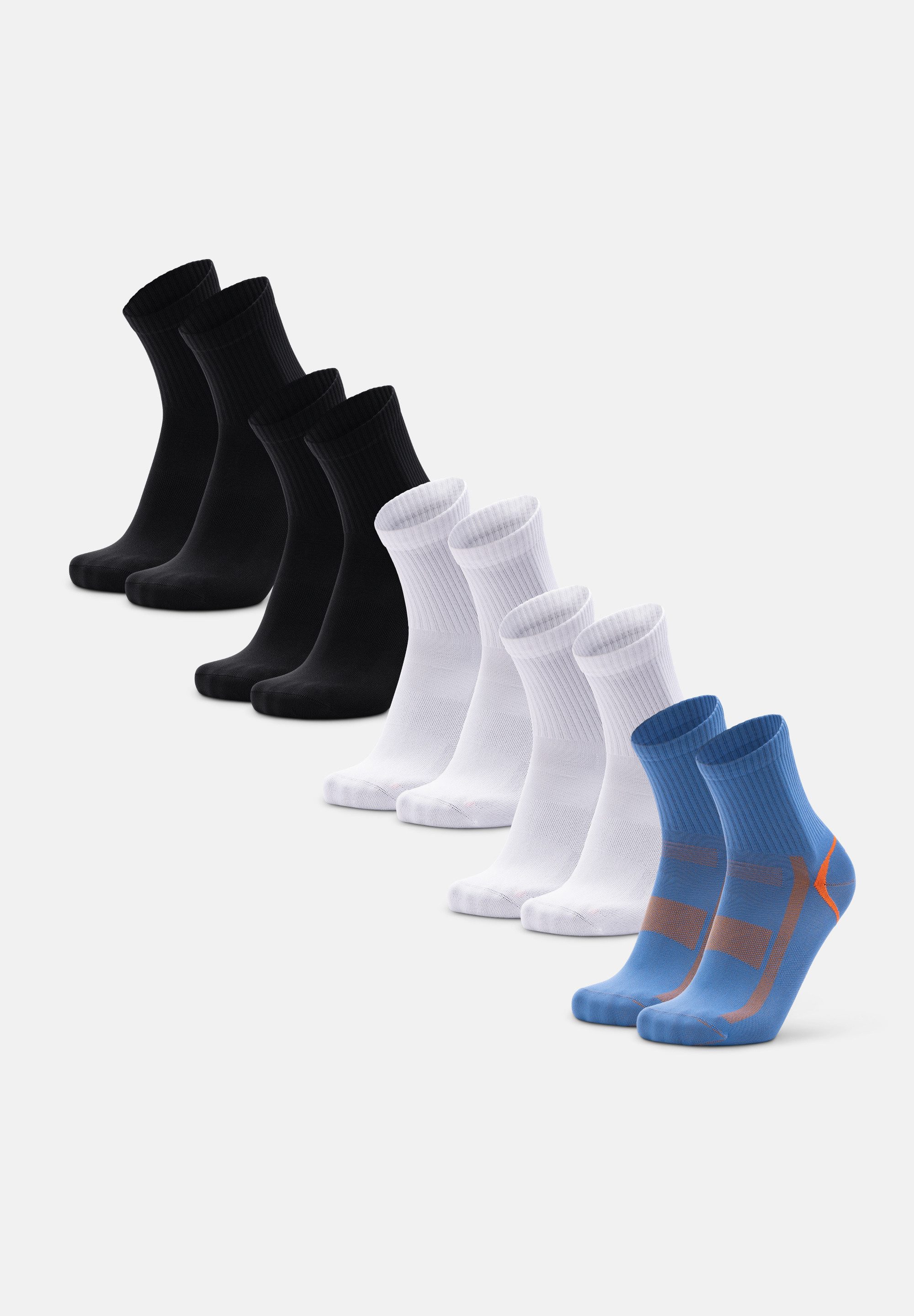 DANISH ENDURANCE Basicsocken Quarter Pro Sports (5-Paar) Quarter Pro Sportsocken, schweißableitende Performance Socken