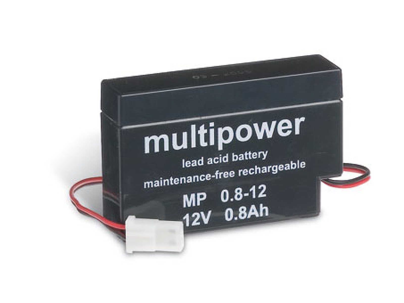 Powery Powery Bleiakku (multipower) MP0,8-12AMP Bleiakkus 800 mAh (12 V)