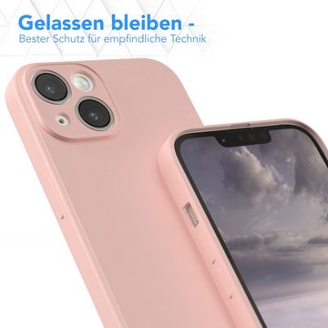 EAZY CASE Handyhülle TPU Hülle für Apple iPhone 14 6,1 Zoll, Hülle mit Kameraschutz Bumper Case silikonschutzhülle Rosa / Altrosa