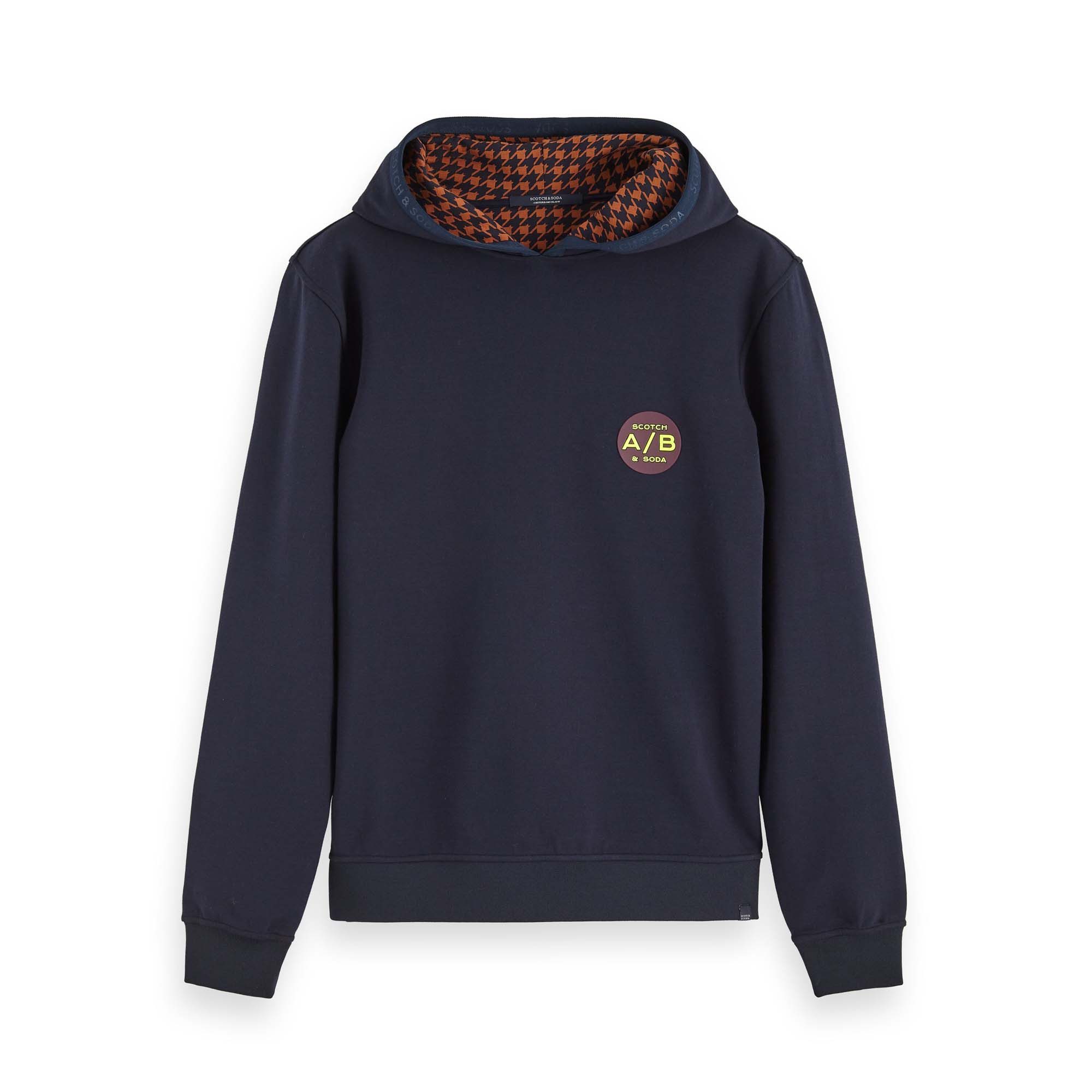 Kapuzenpullover Scotch & Soda Herren Kapuzenpullover Ams Blauw Reversible Sweat 153562