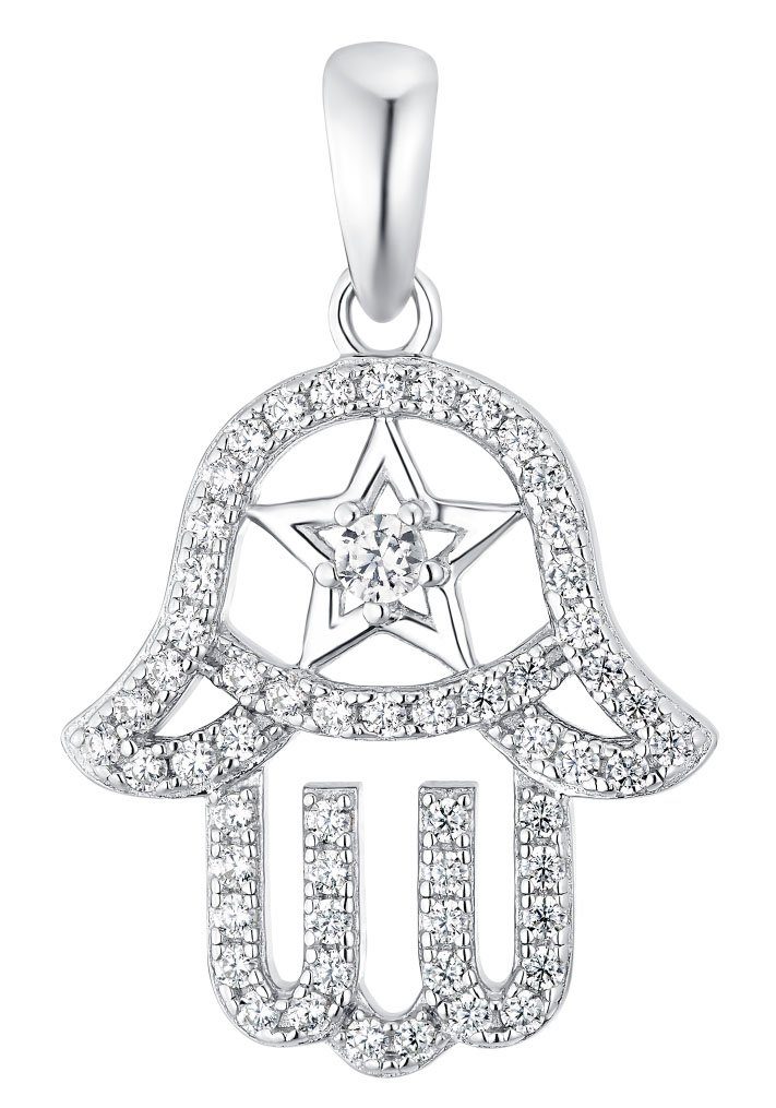 Amor Кулоны Fatima´s Hand, mit Zirkonia (synth)