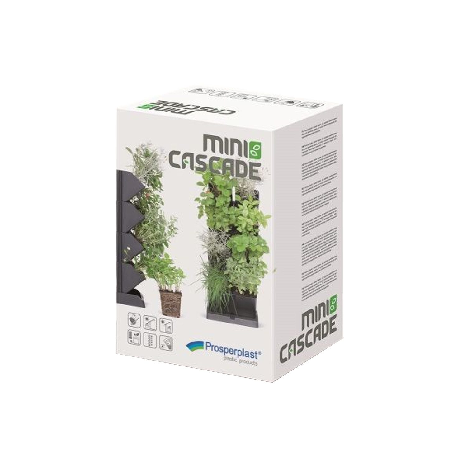 Prosperplast Kräutertopf, Vertikaler Garten Modulare Töpfe Mini Cascade