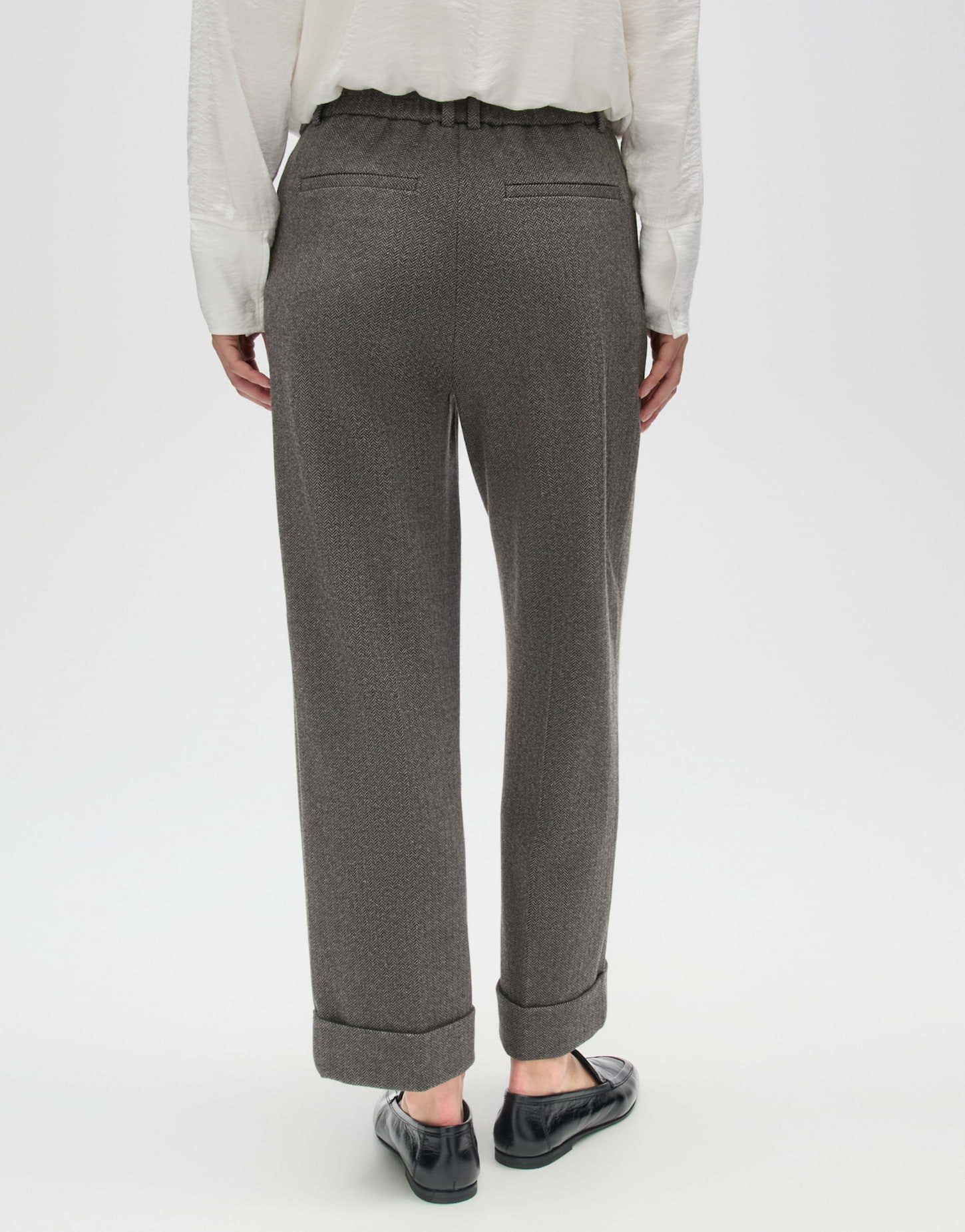 OPUS Stoffhose Meeri heritage aus weichem Jersey Gerader Beinverlauf mit Fischgrat und weich fließendem Fall – Bild 3 von 5